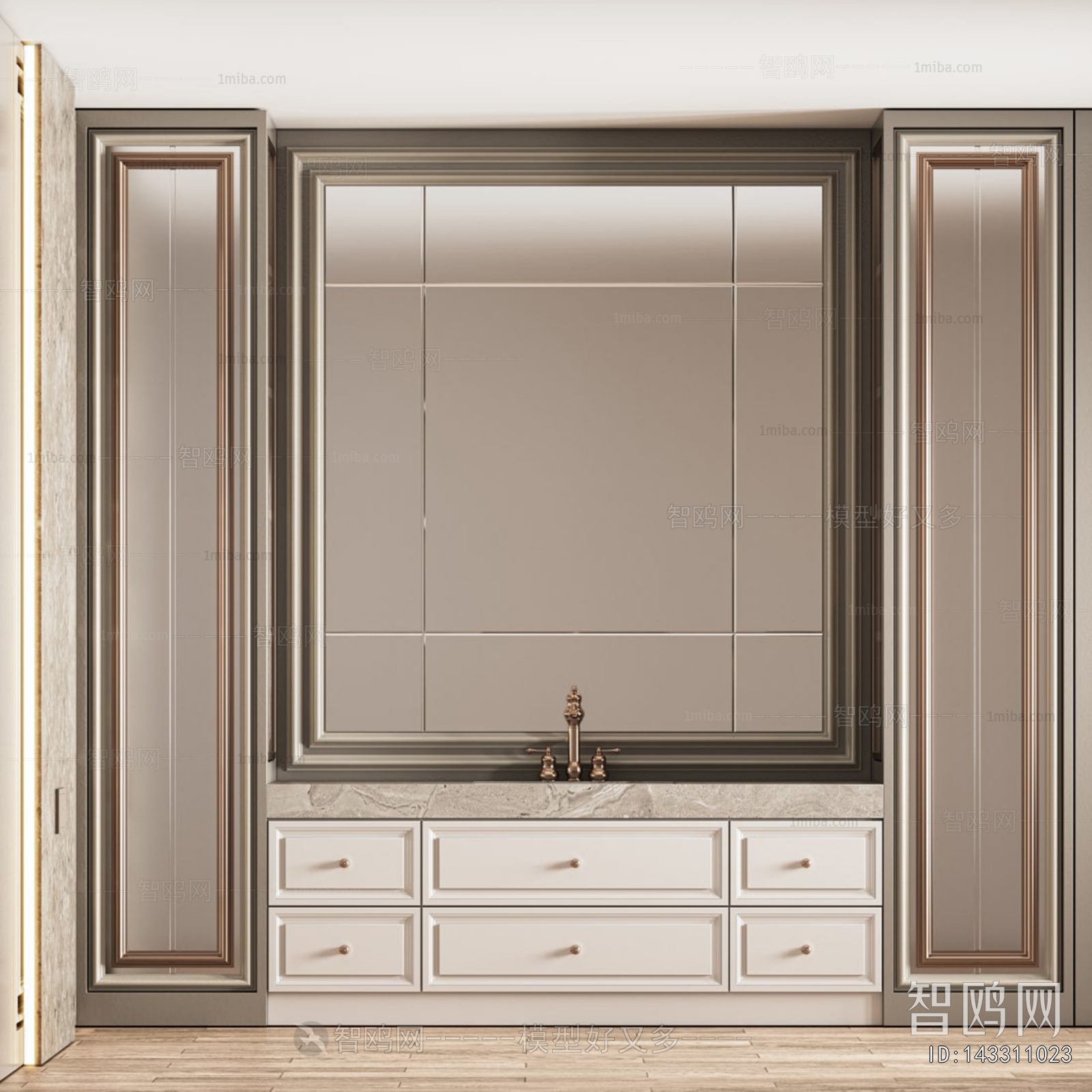 European Style Bathroom Cabinet