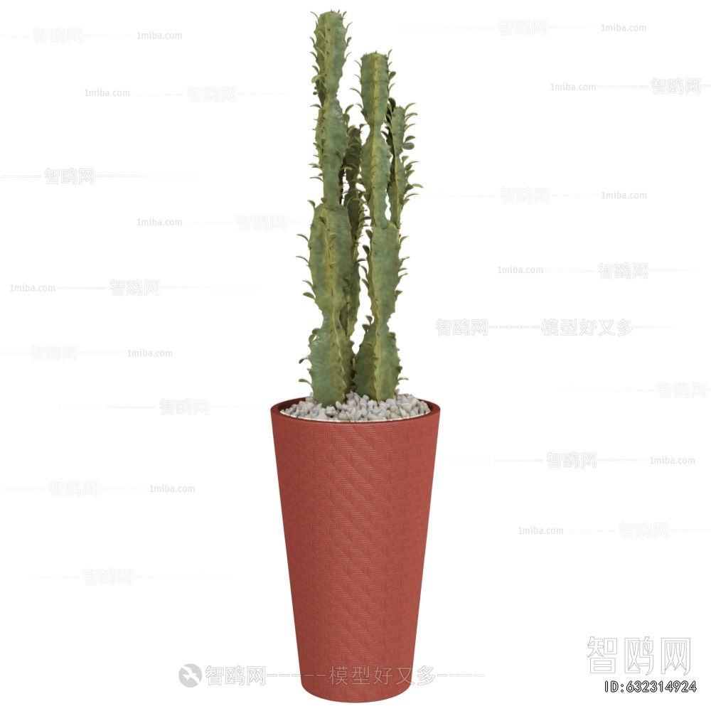 Modern Ground Green Plant Potted Plants