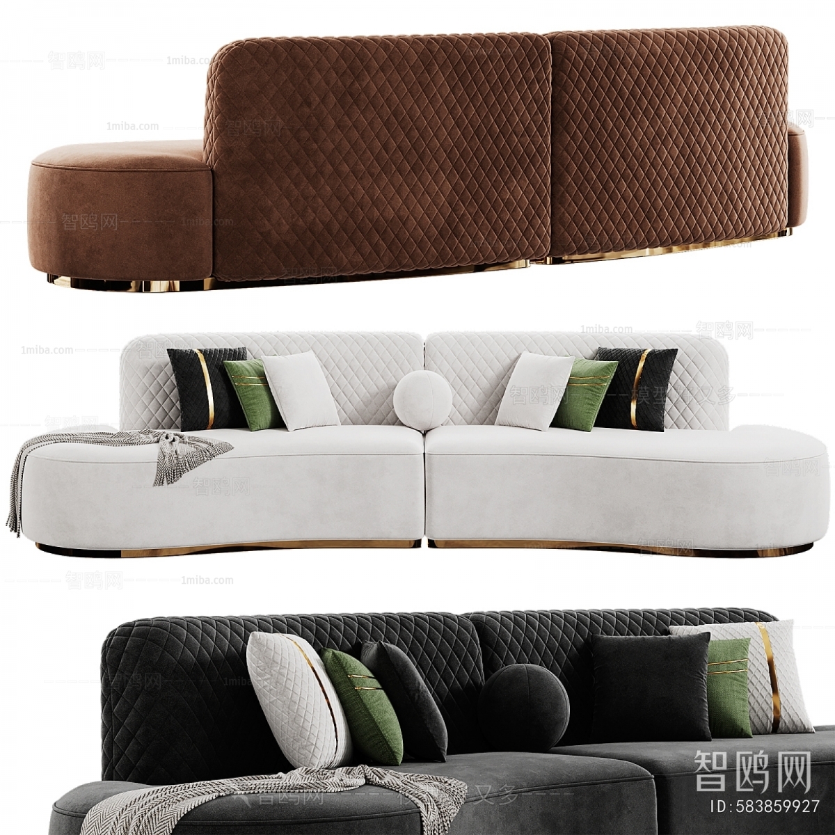 Modern Multi Person Sofa