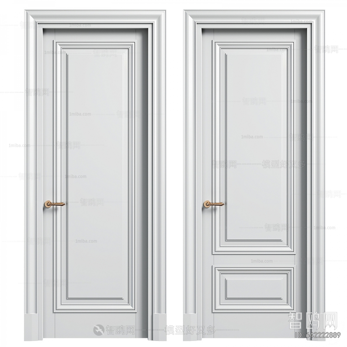 Simple European Style Single Door