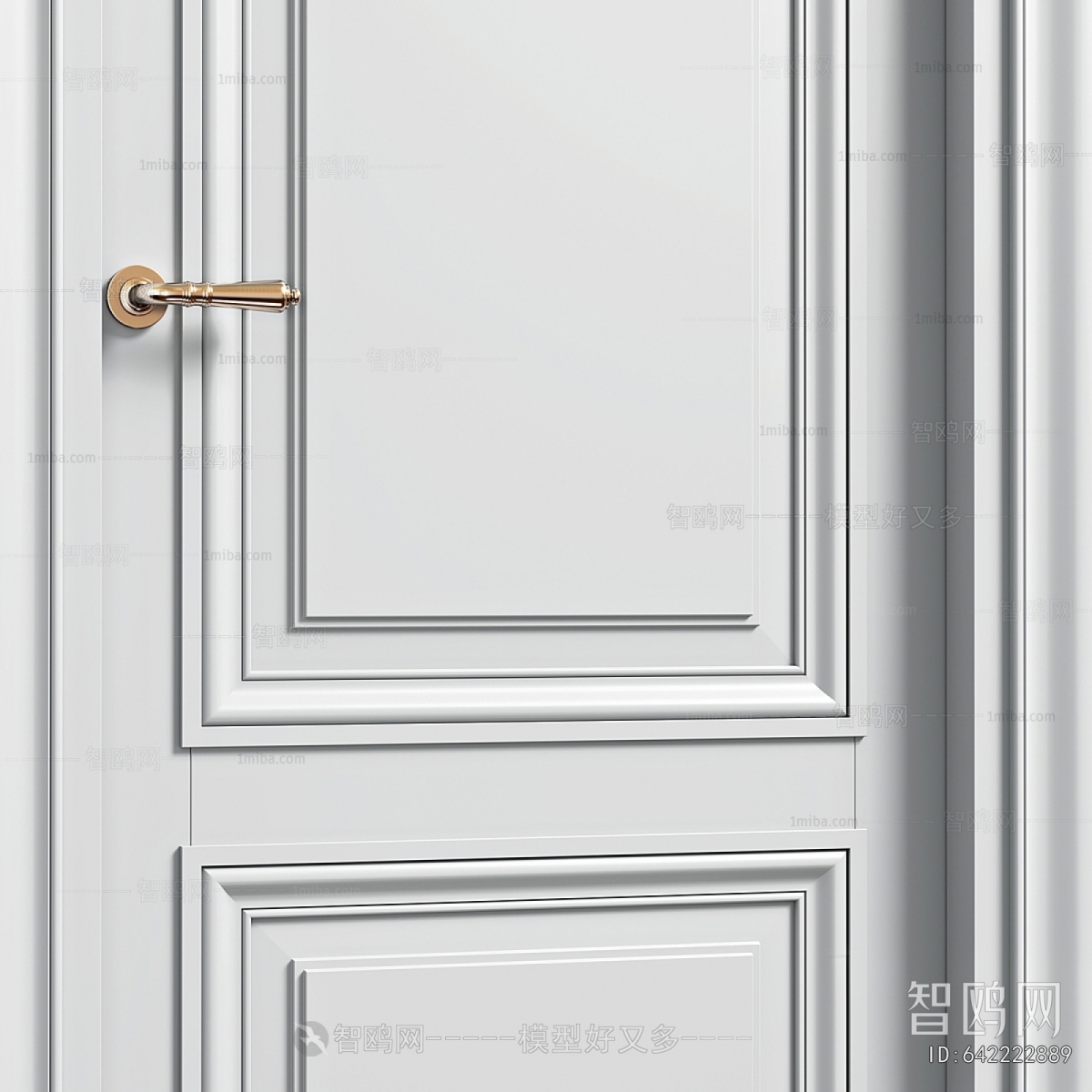 Simple European Style Single Door