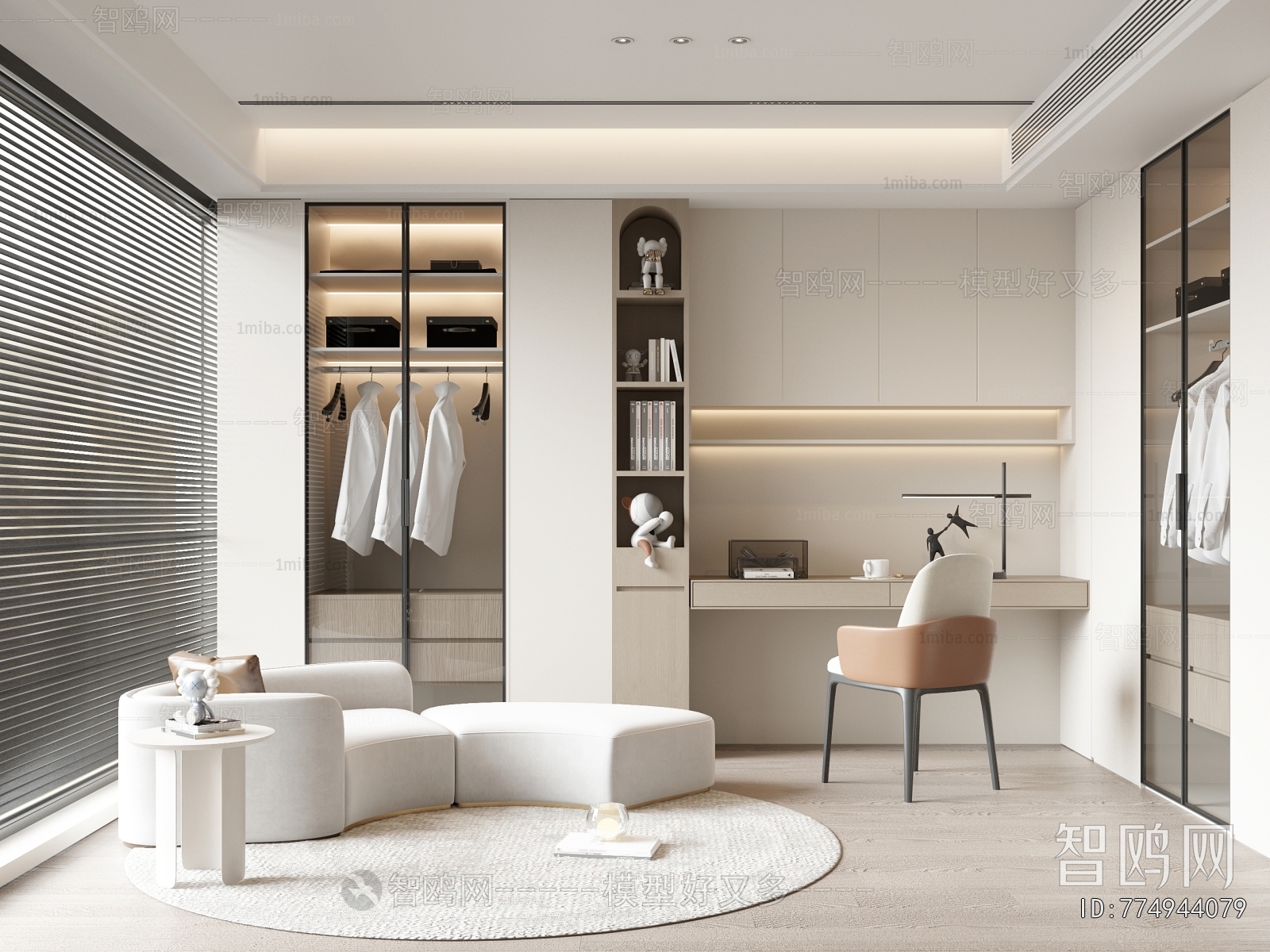 Modern Clothes Storage Area