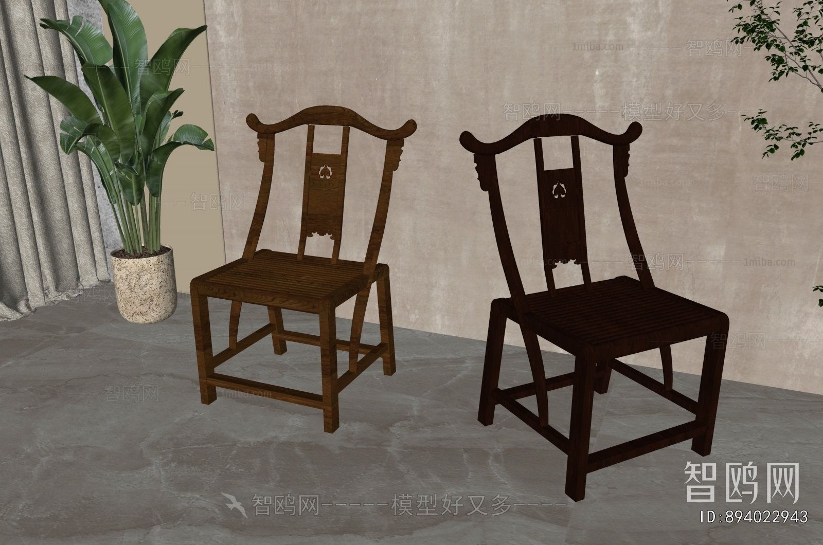 New Chinese Style Single Chair