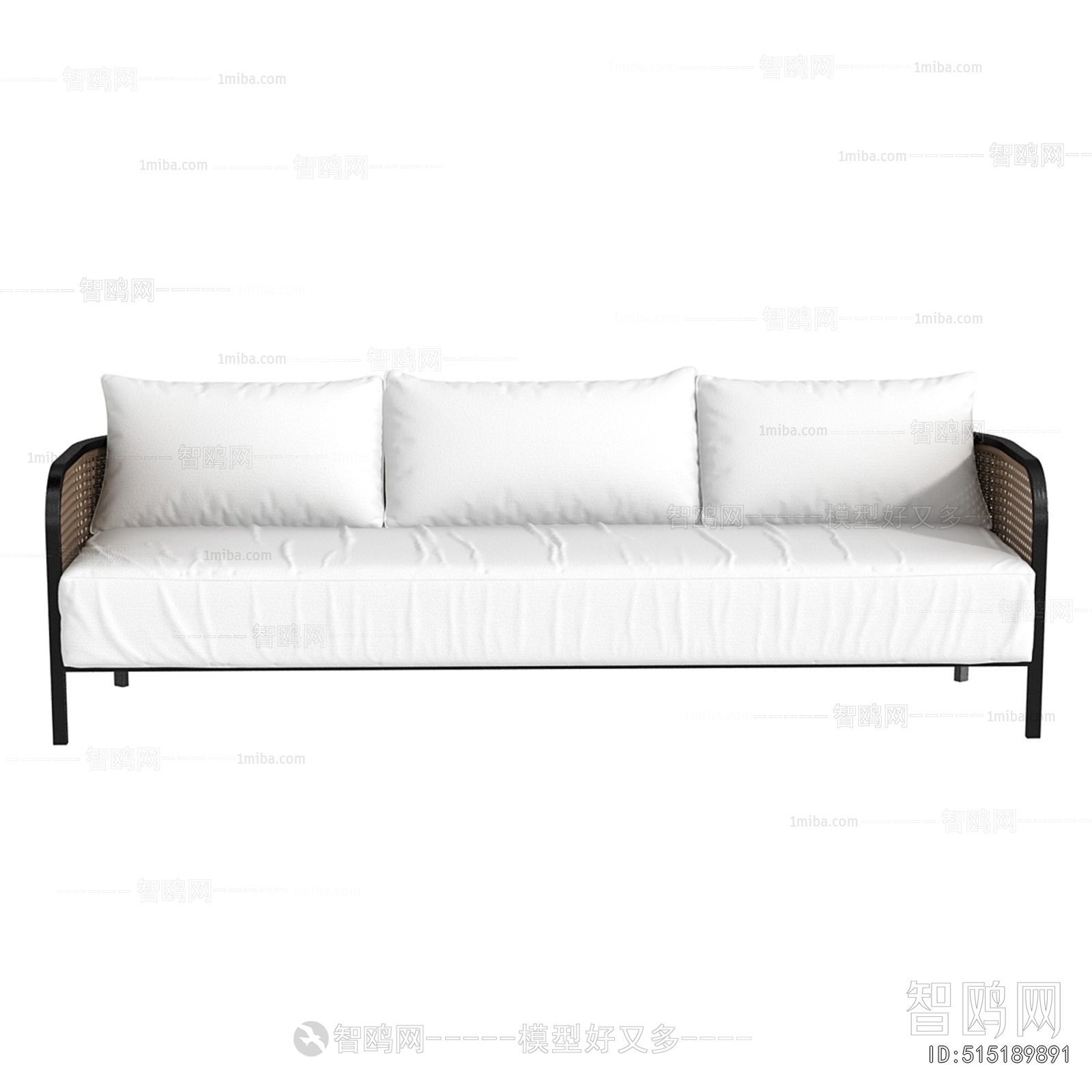 Nordic Style Three-seat Sofa