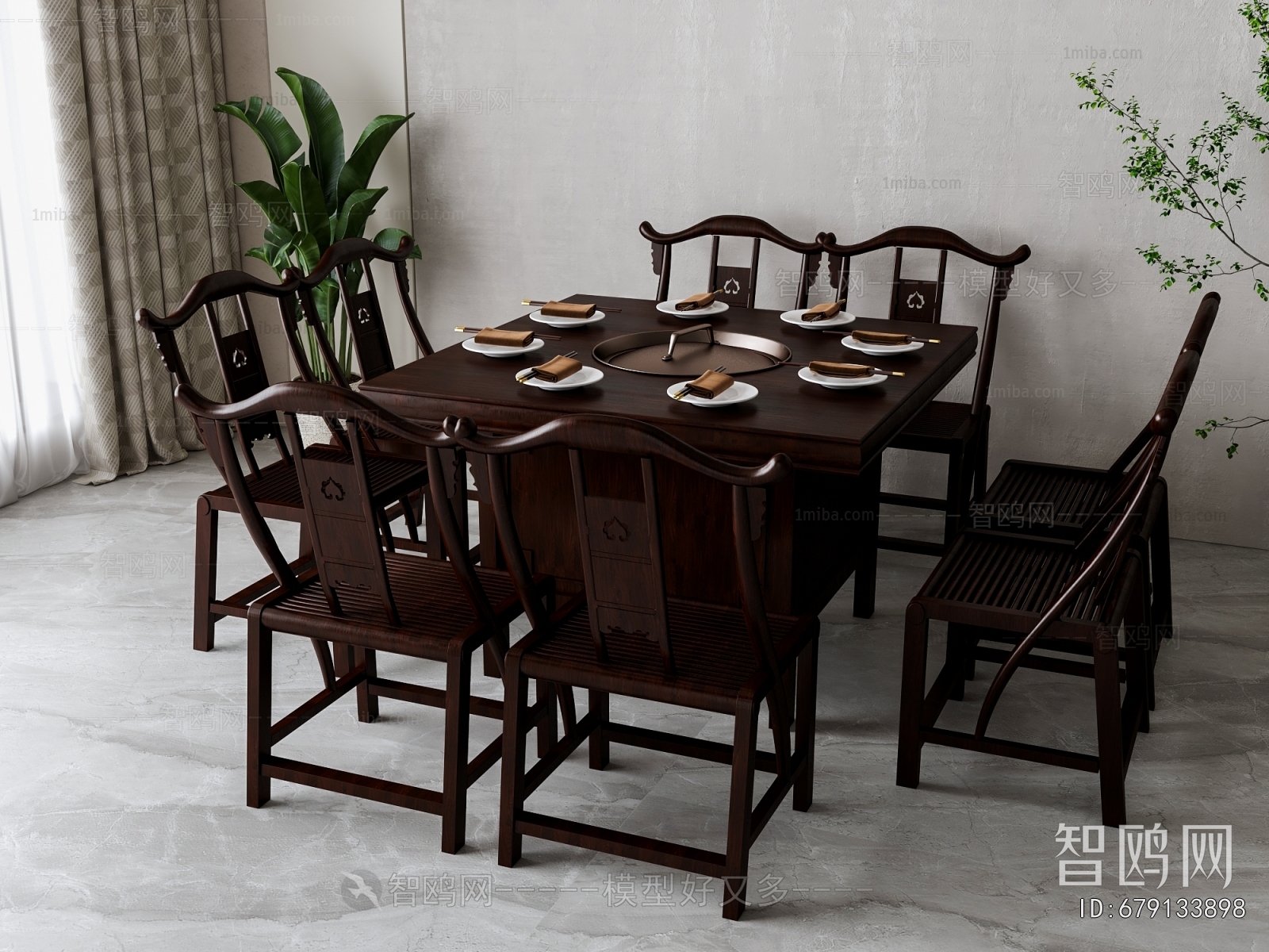 New Chinese Style Dining Table And Chairs