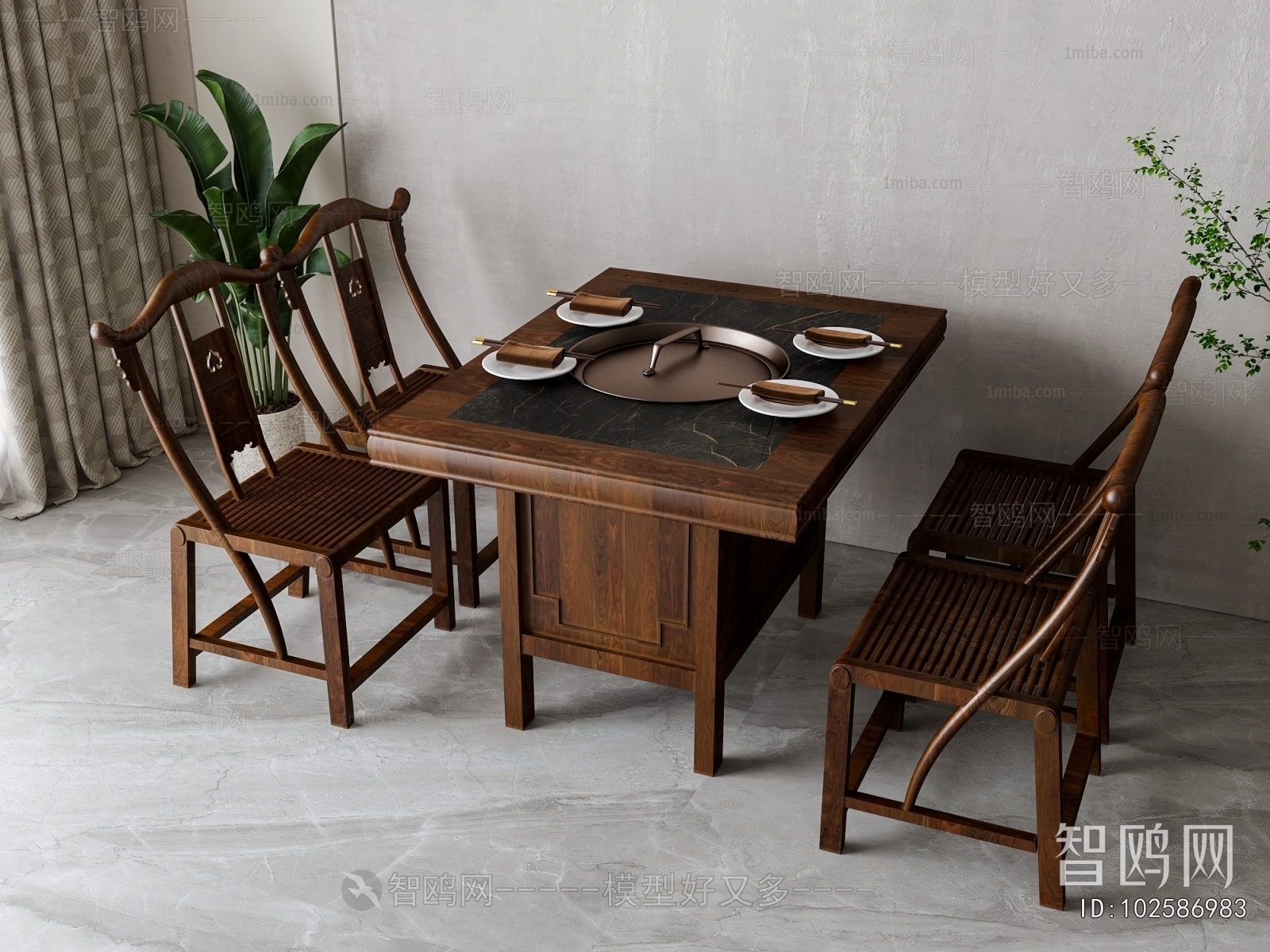 New Chinese Style Dining Table And Chairs