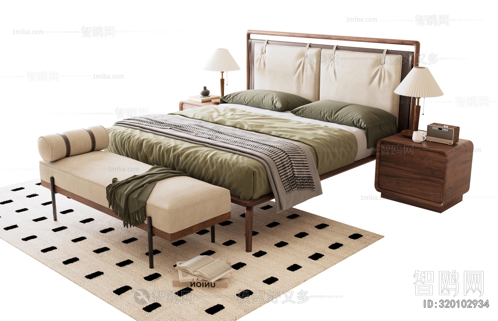 Nordic Style Double Bed