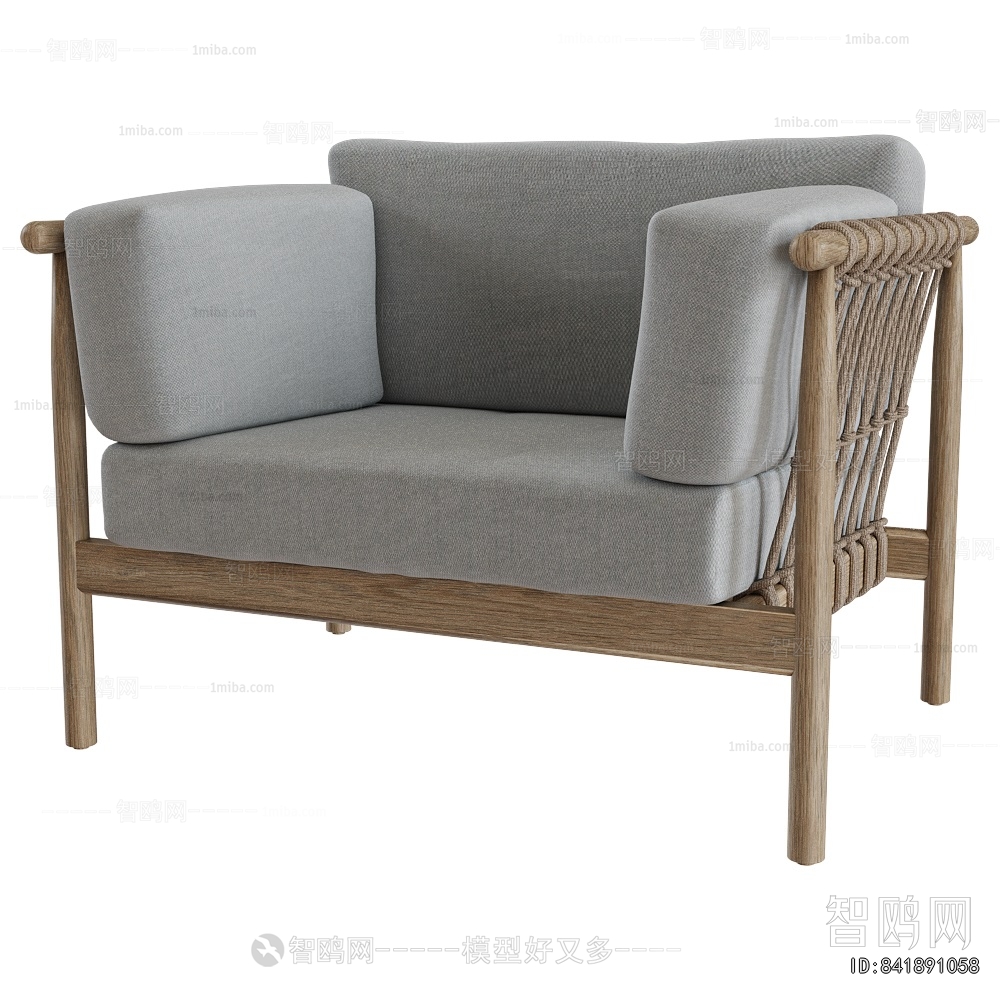 Wabi-sabi Style Single Sofa