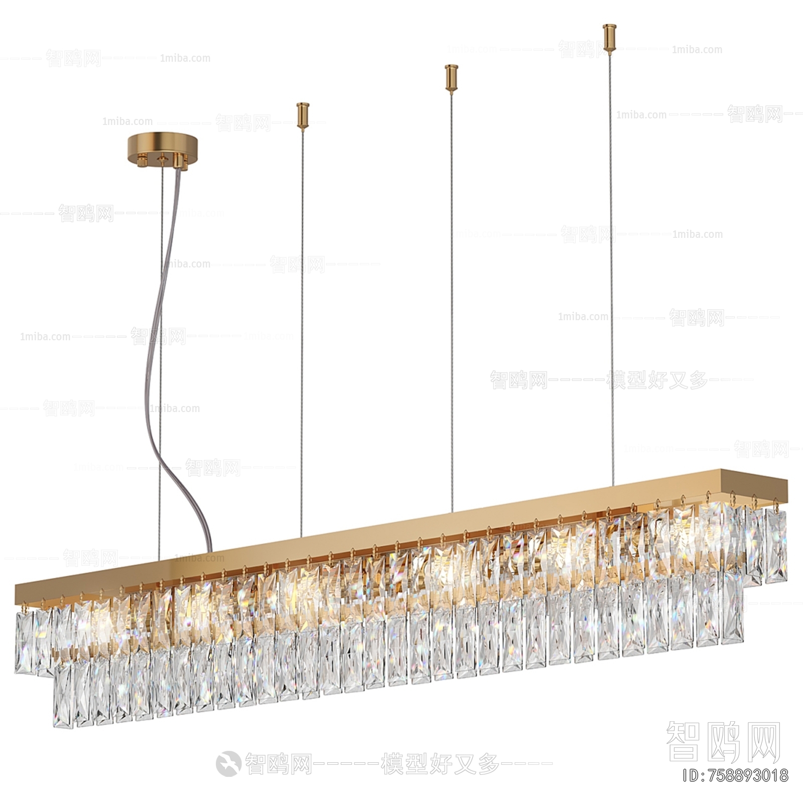 Modern Long Chandelier