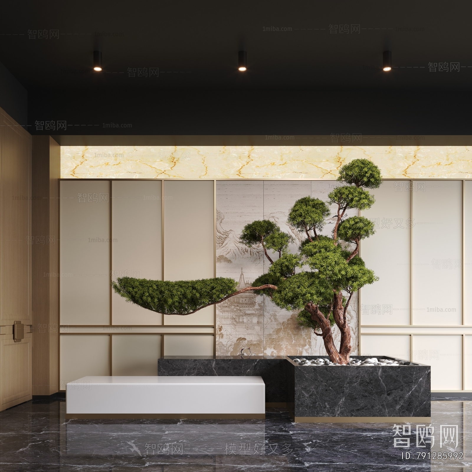 New Chinese Style Plant Landscaping