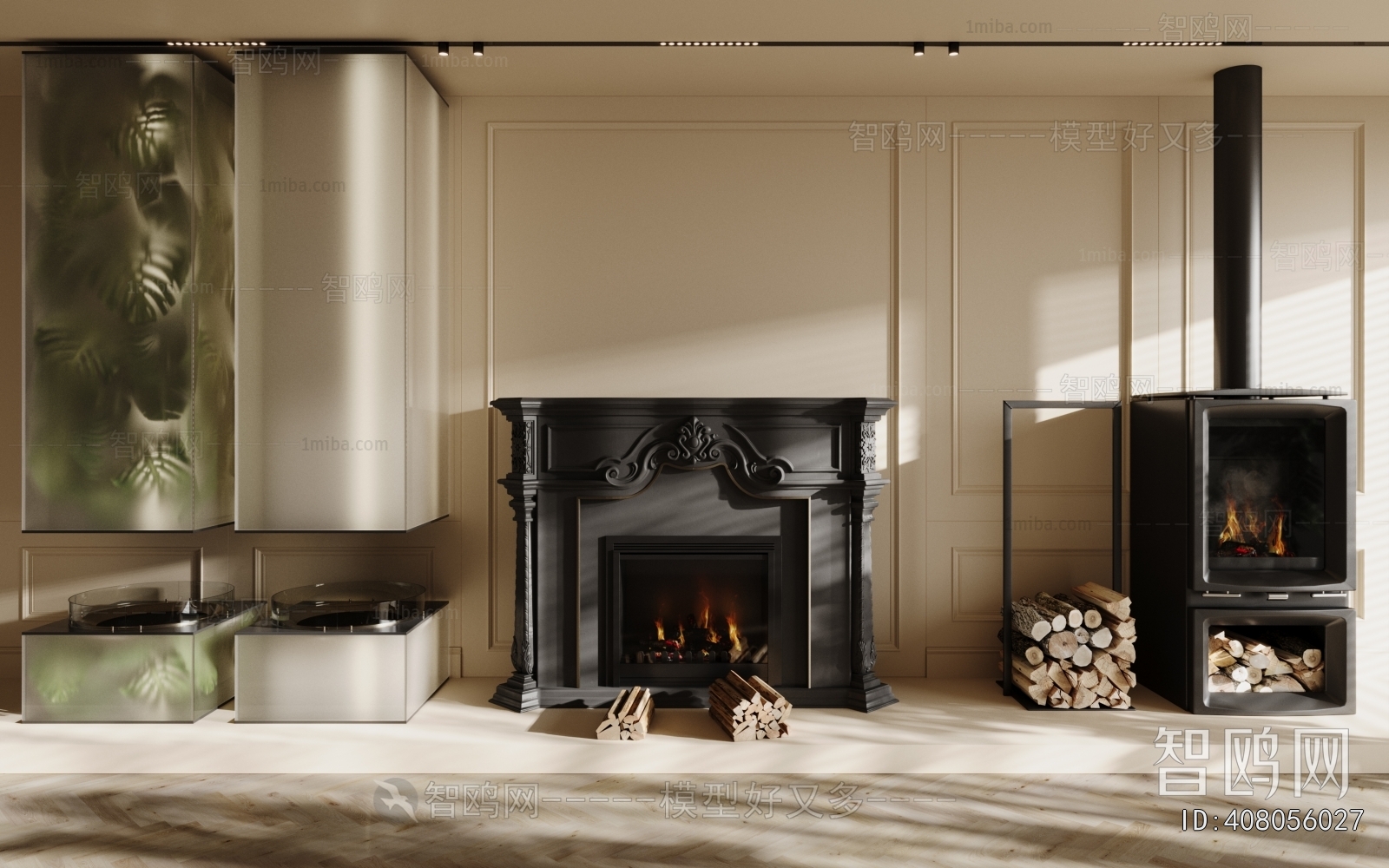 European Style Fireplace