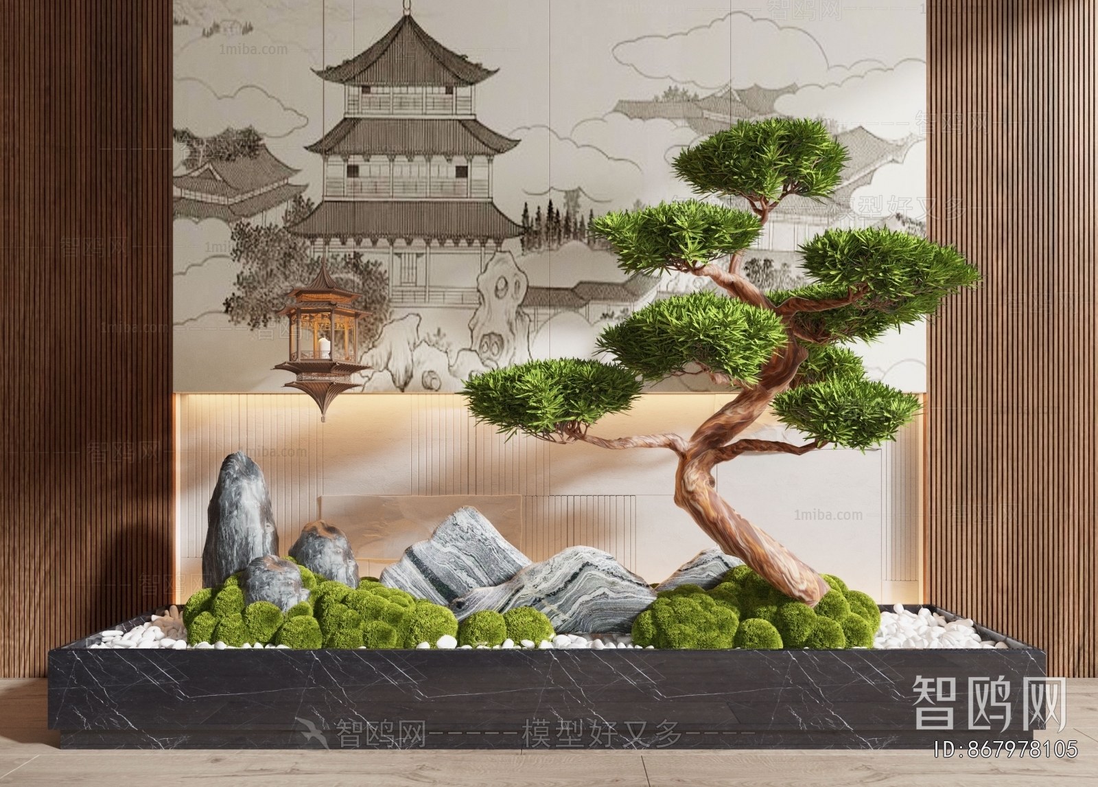 New Chinese Style Plant Landscaping