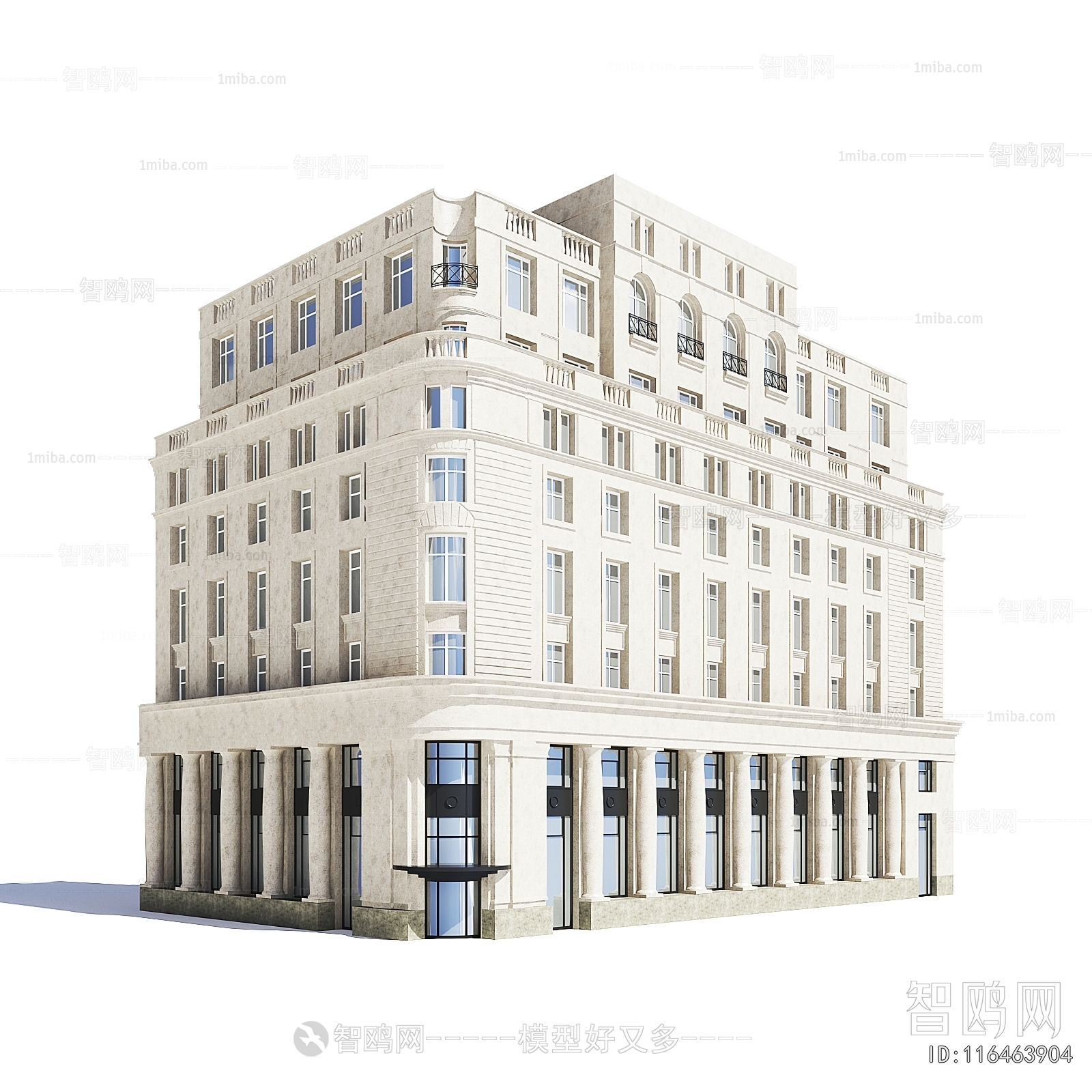 European Style Appearance Of Commercial Building