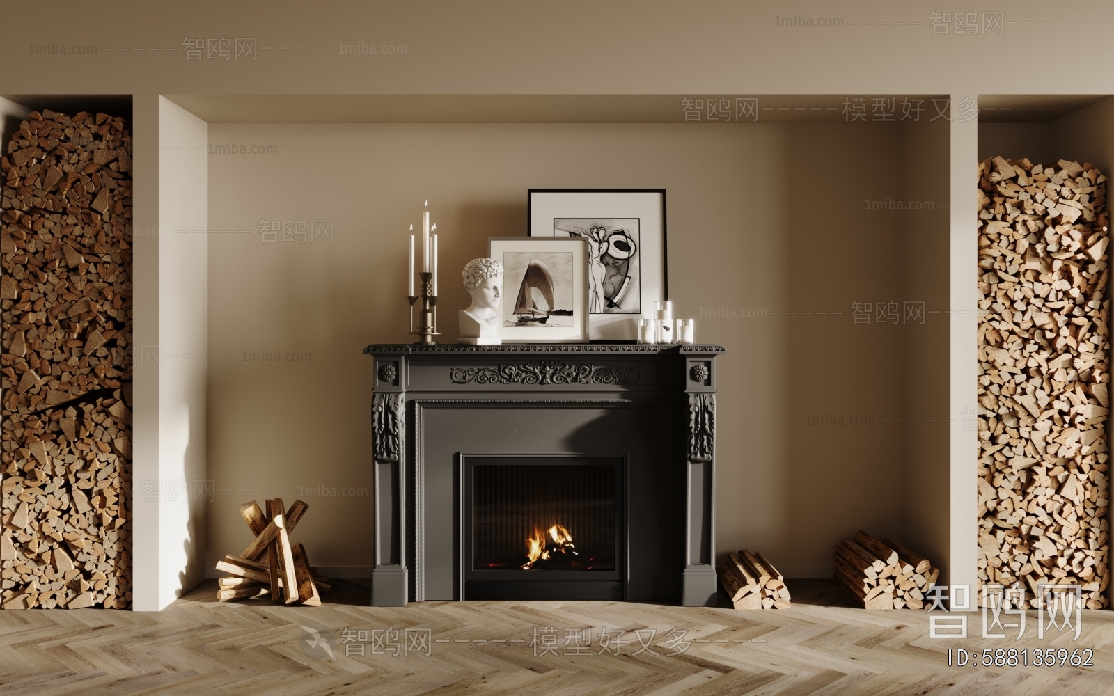 European Style Fireplace