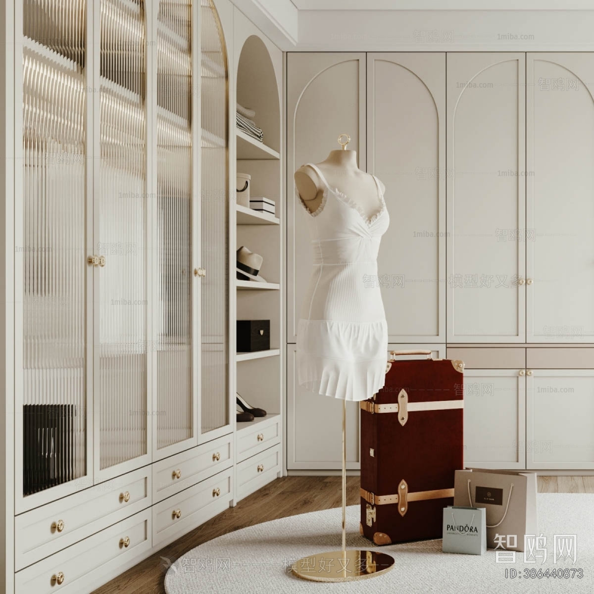 French Style Clothes Storage Area