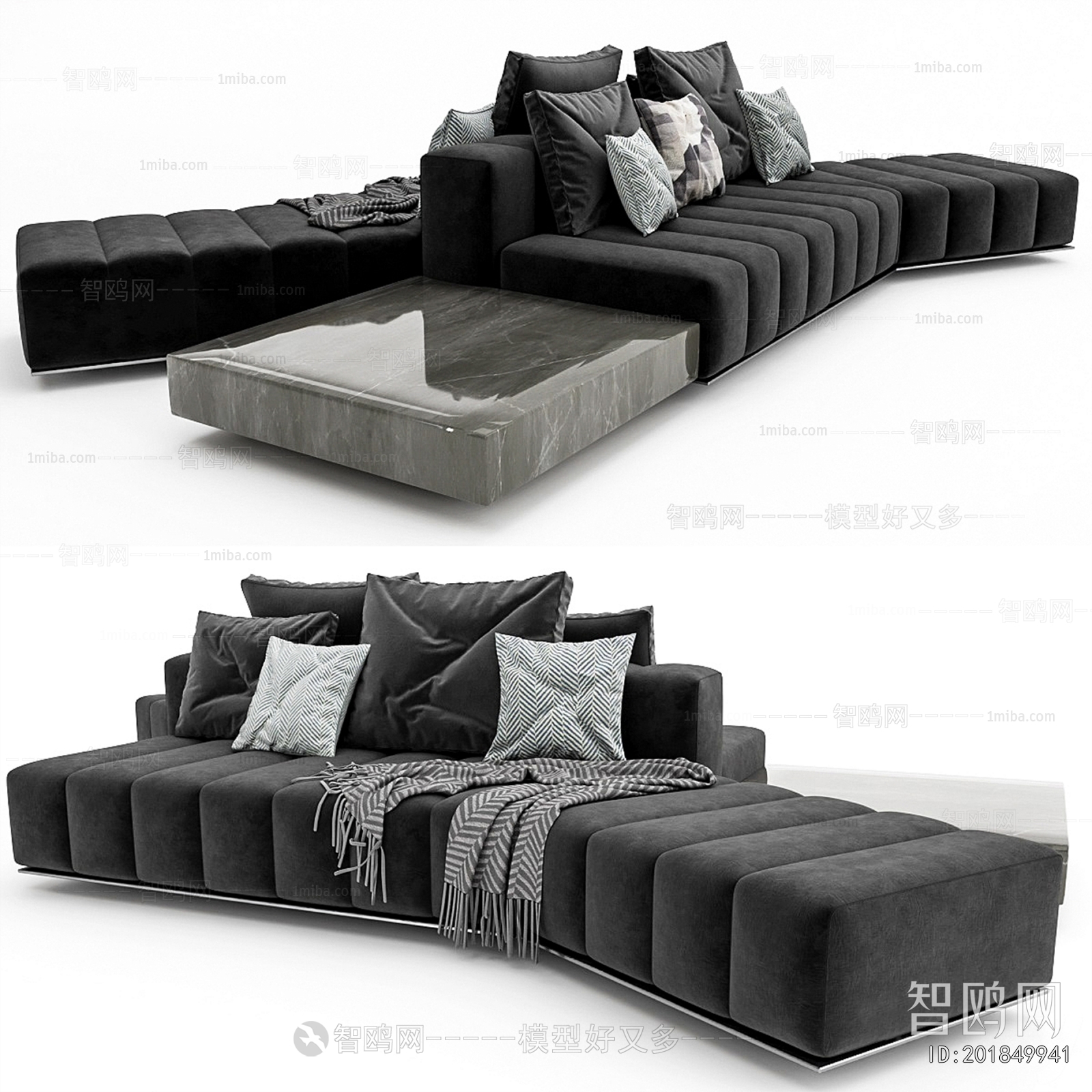 Modern Multi Person Sofa