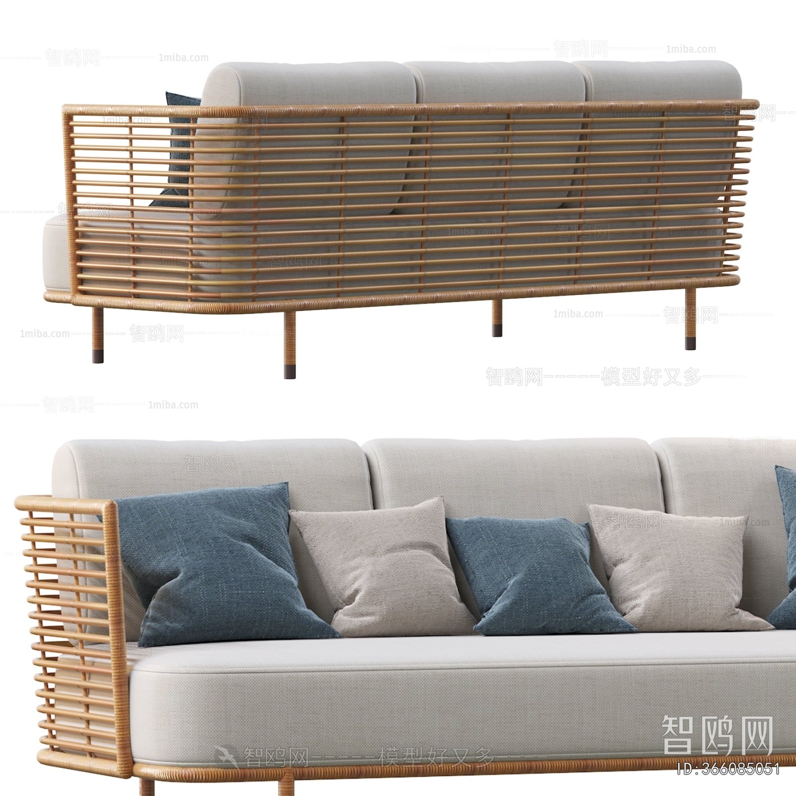 Modern Three-seat Sofa