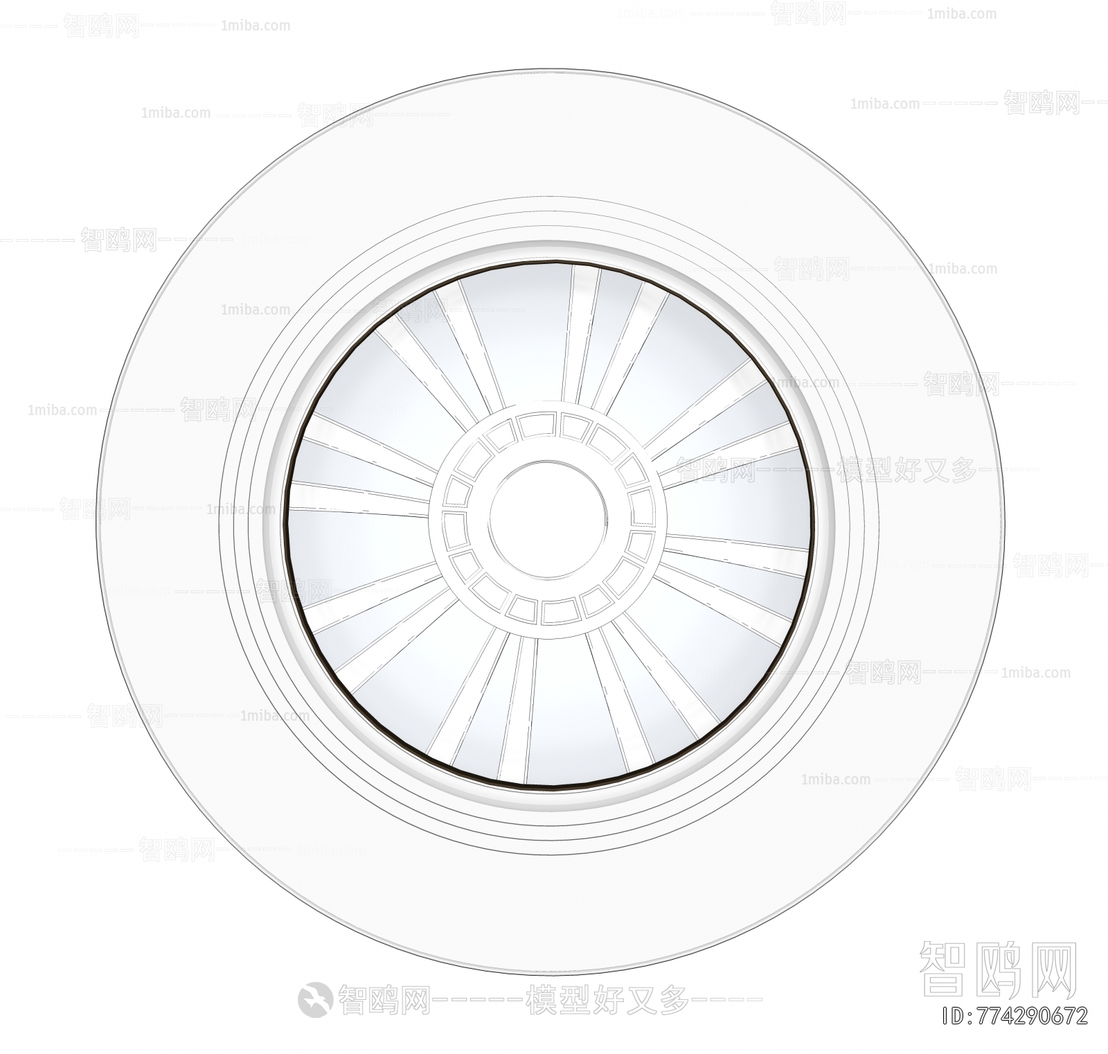 Modern Plaster Carved Top Plate