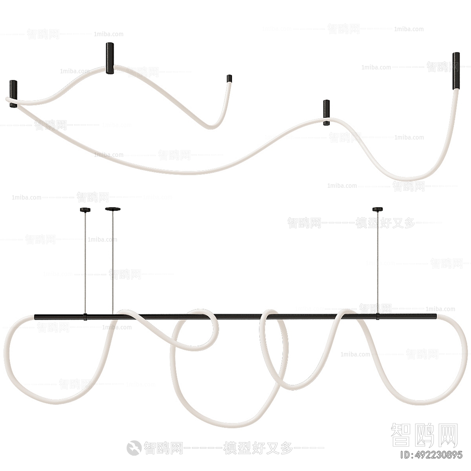 Modern Long Chandelier