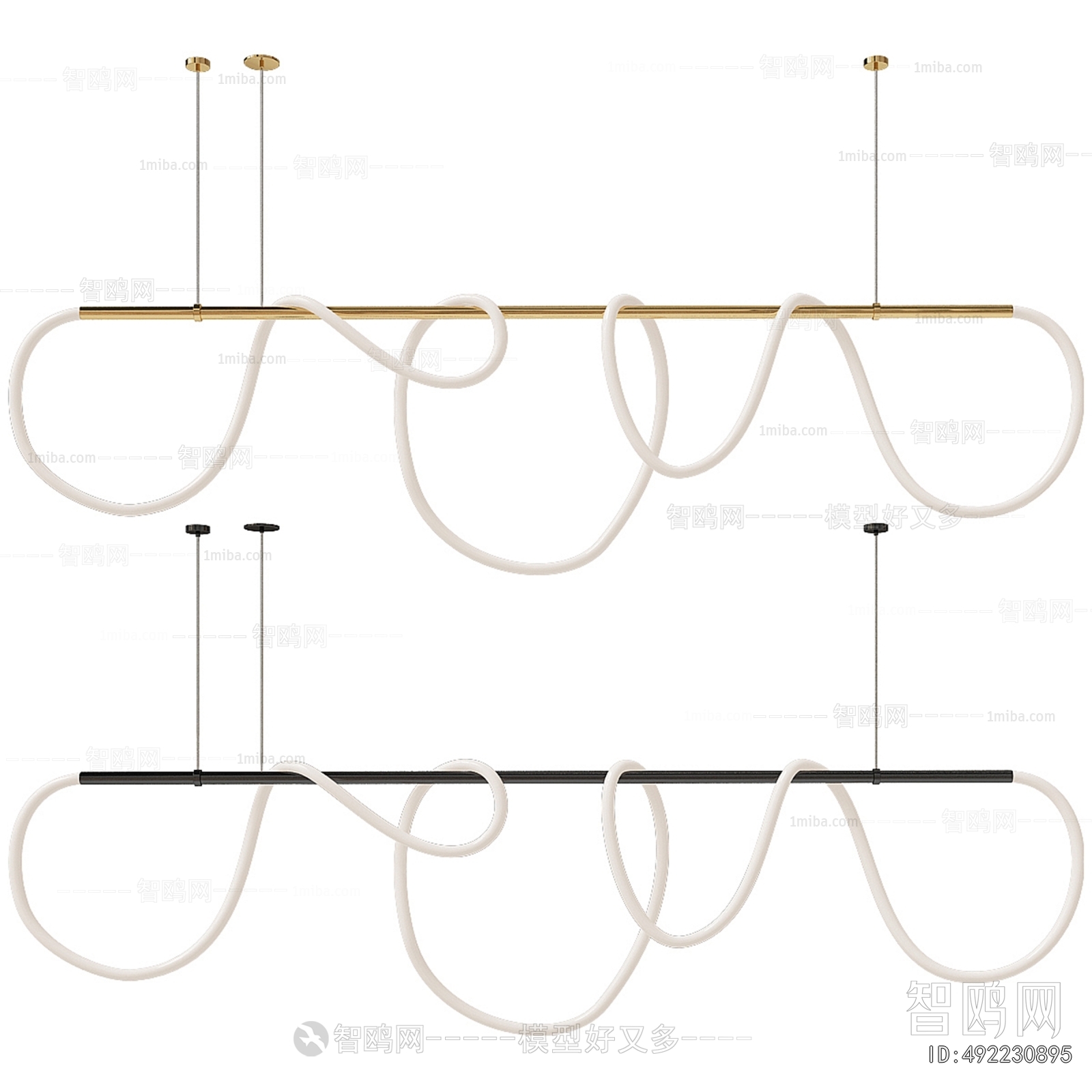 Modern Long Chandelier