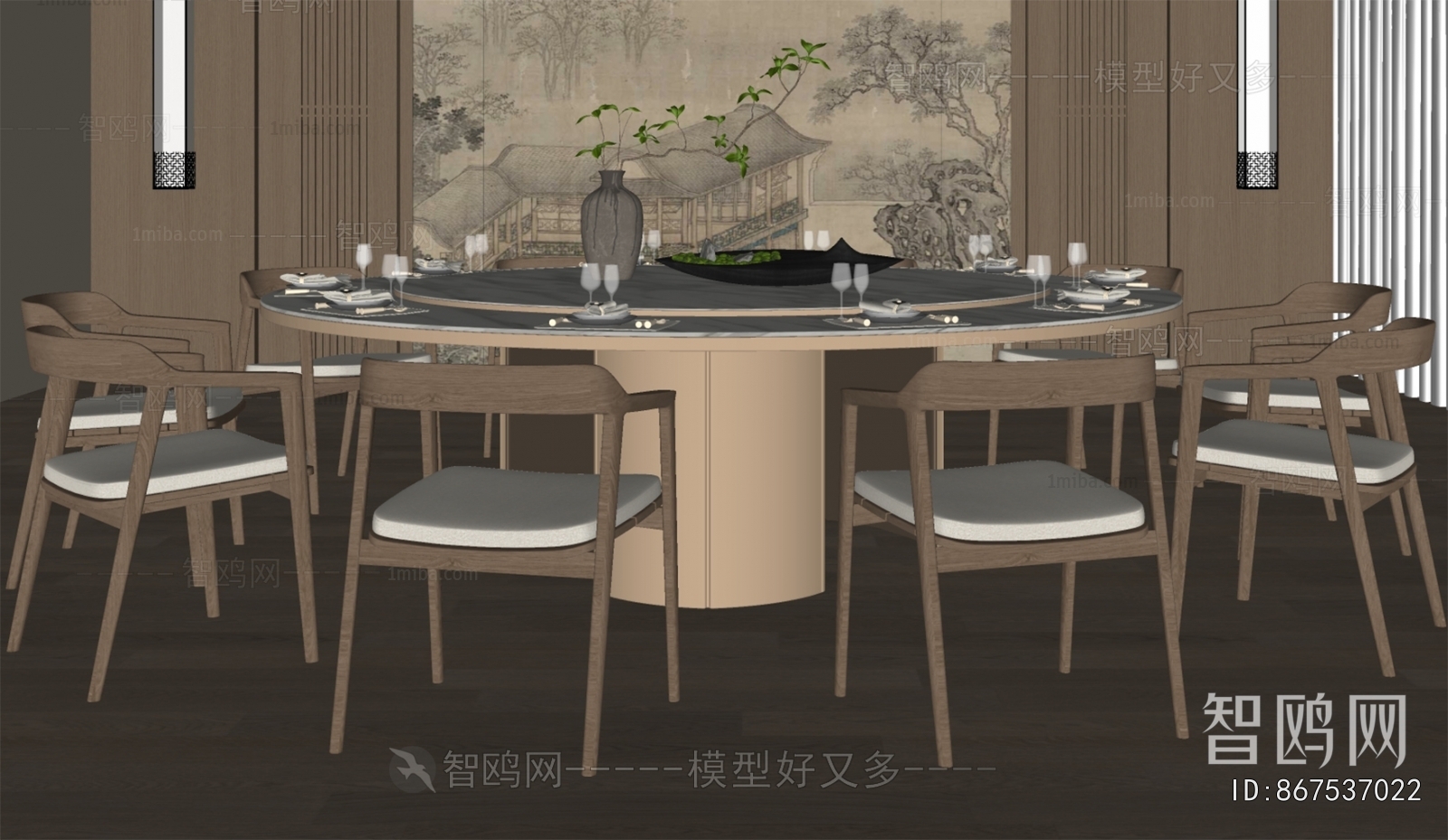 New Chinese Style Dining Table And Chairs