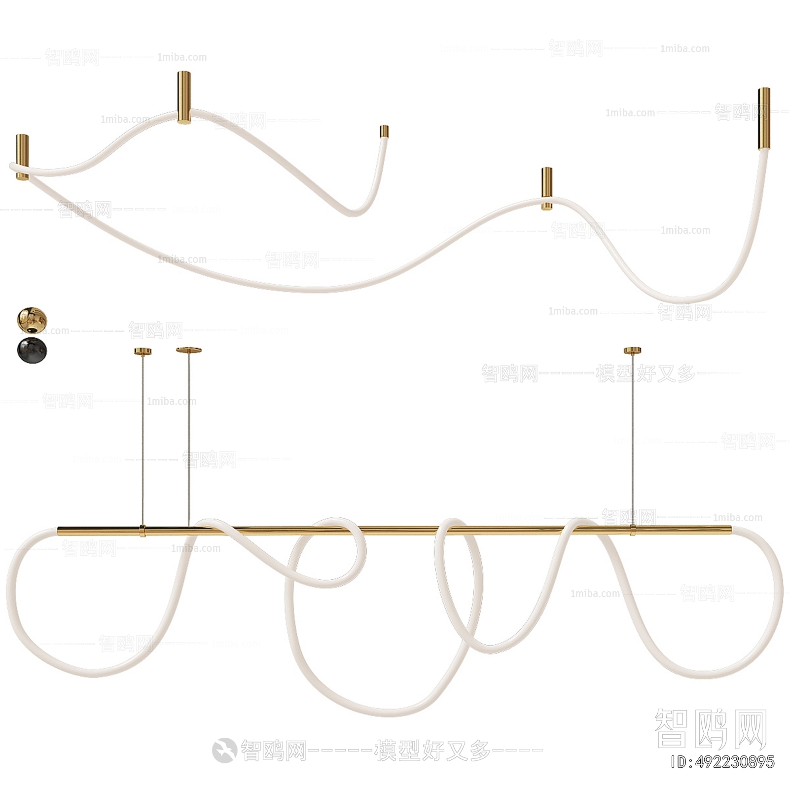 Modern Long Chandelier