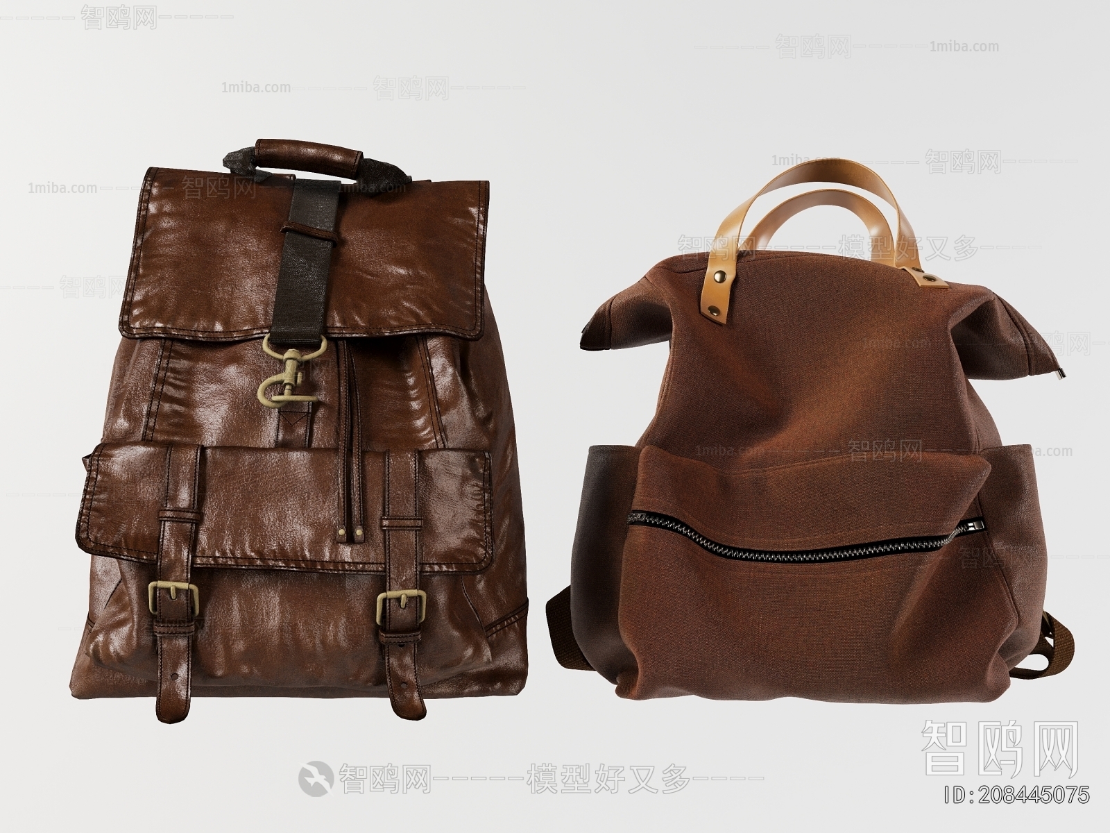 Modern Backpack And Backpack