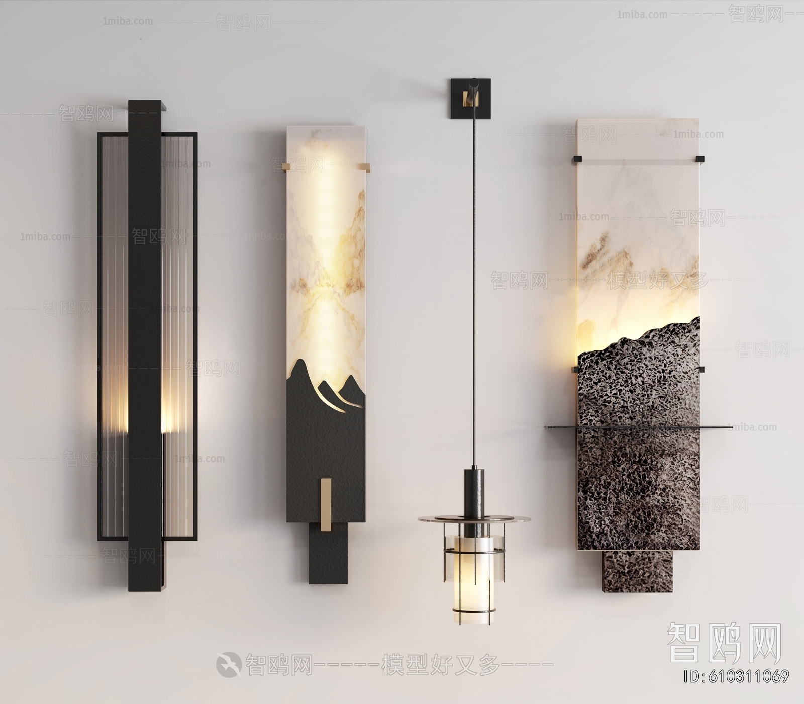 New Chinese Style Wall Lamp