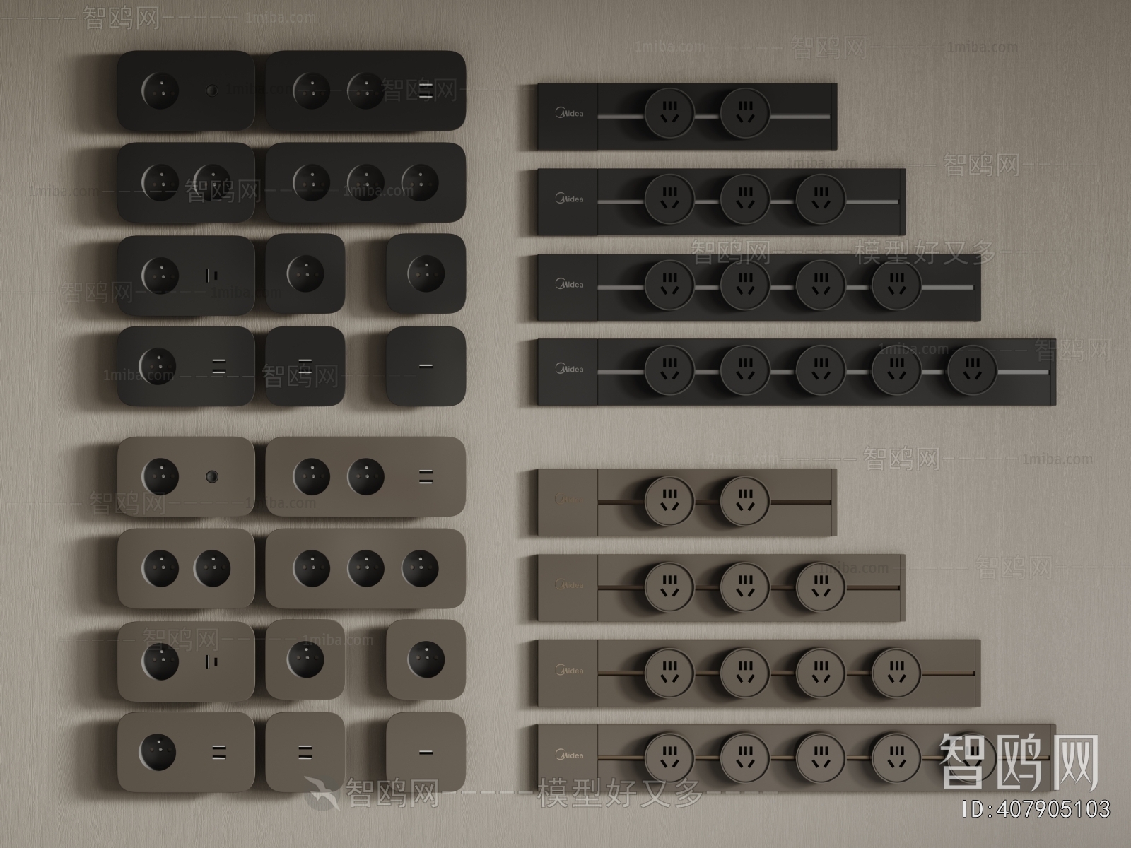 Modern Switch Socket Panel