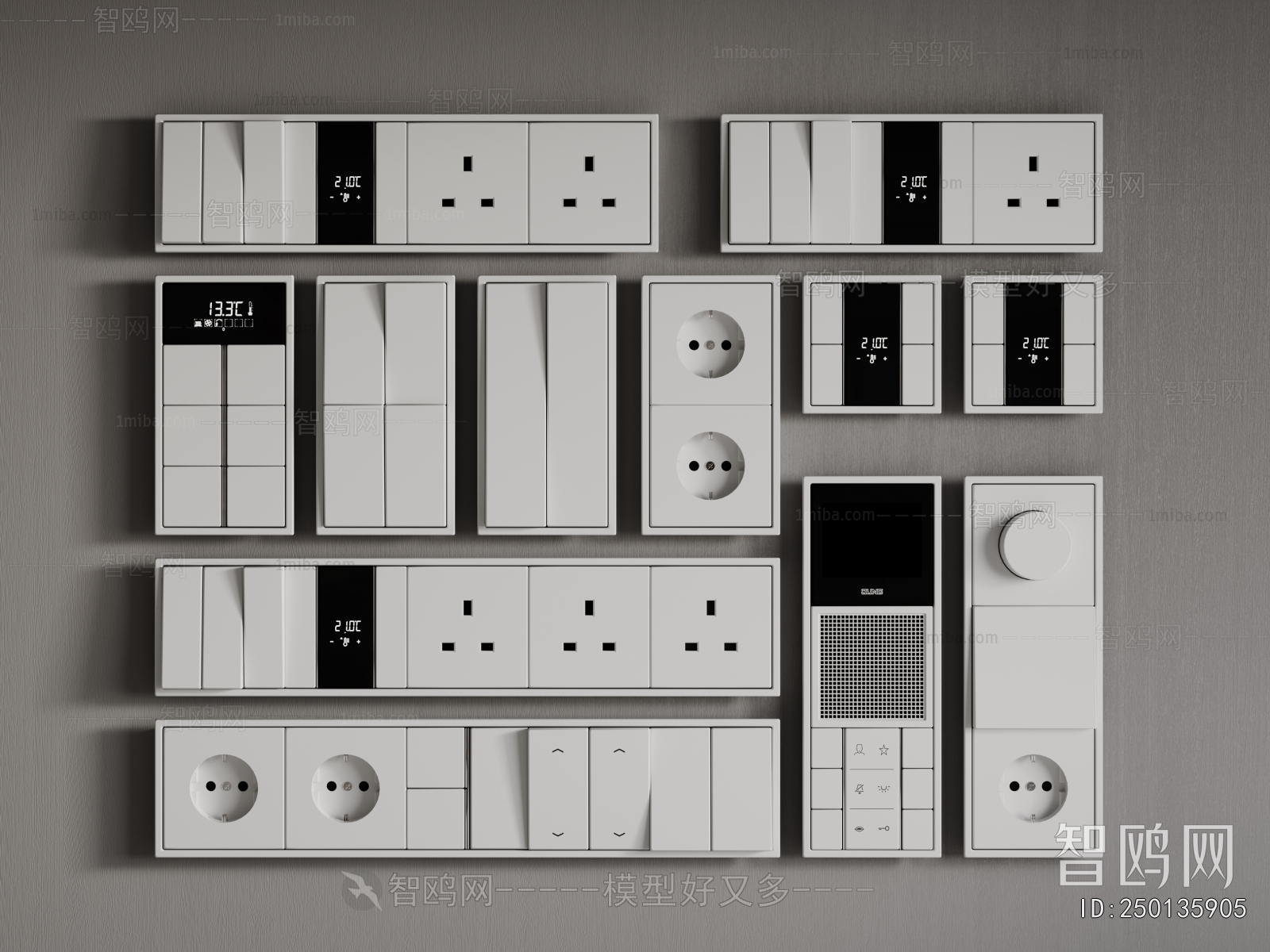 Modern Switch Socket Panel