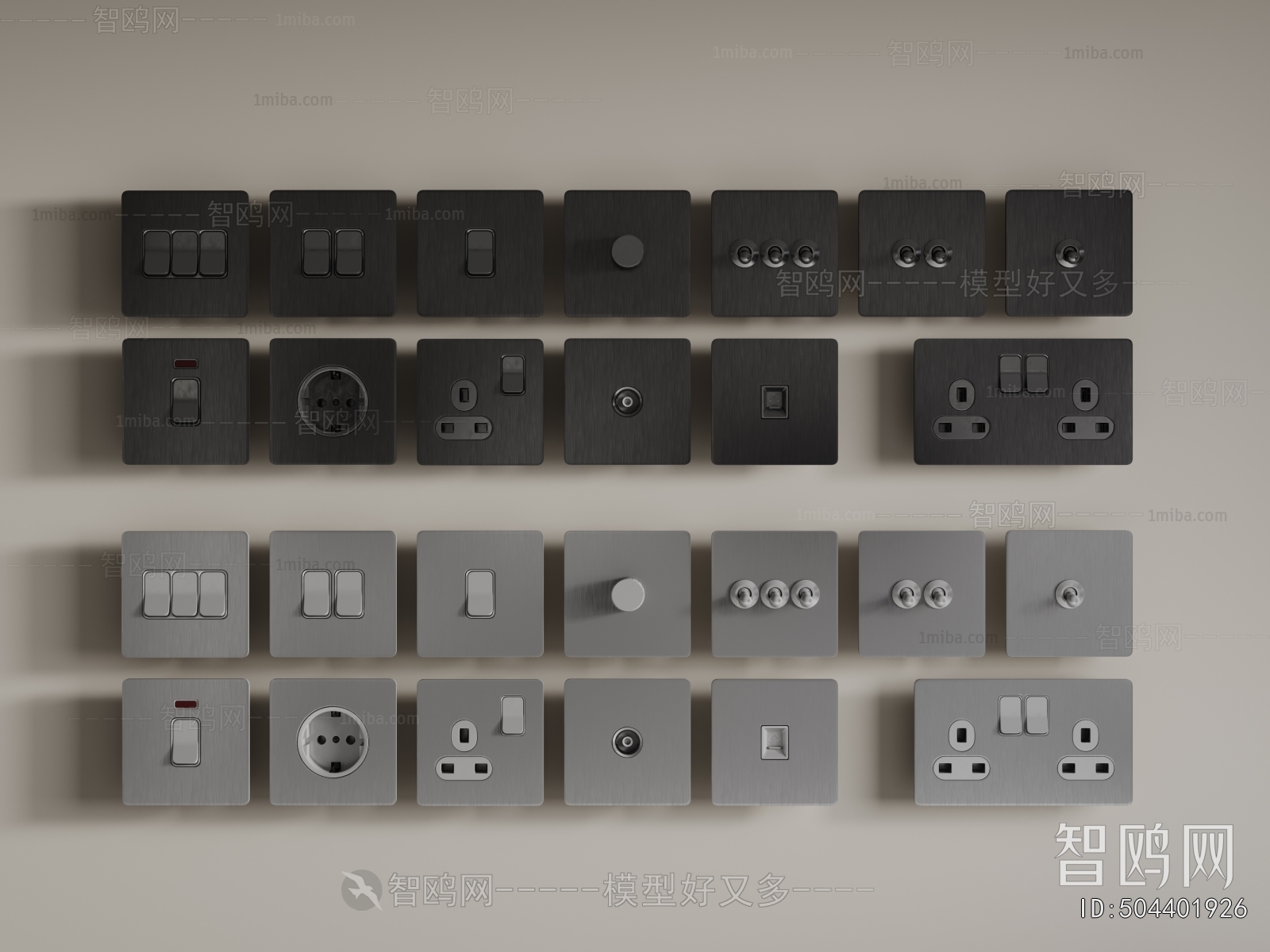 Modern Switch Socket Panel