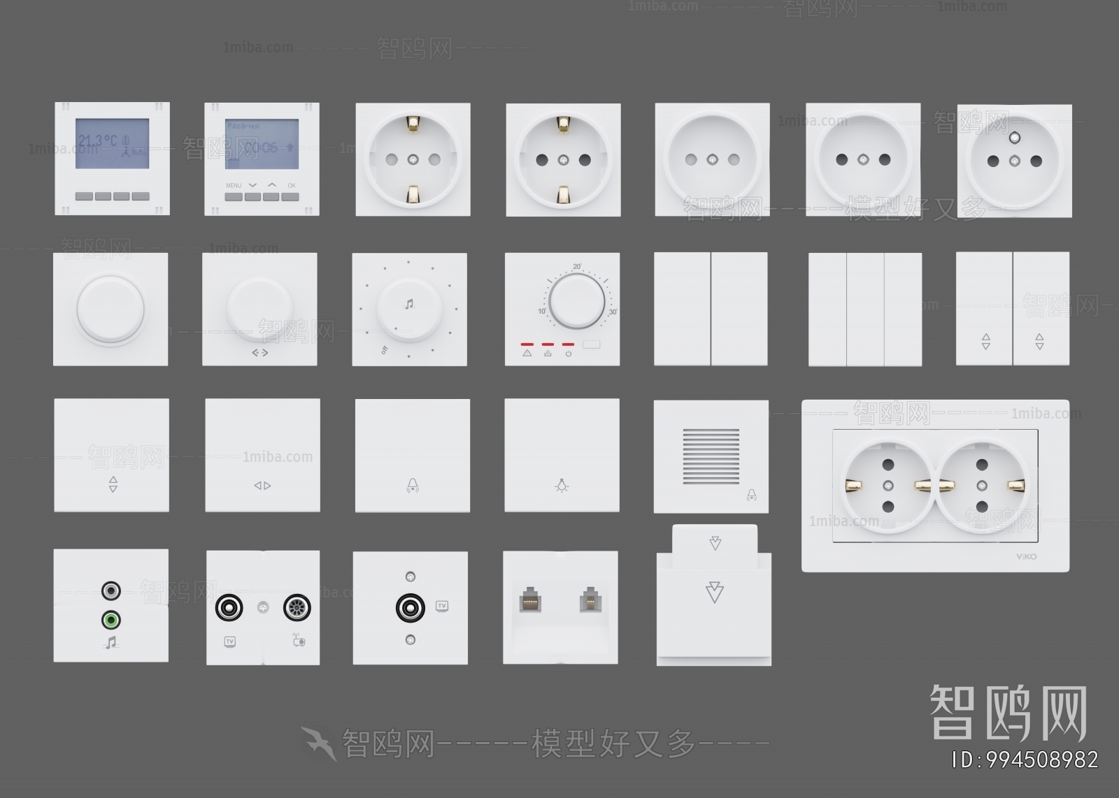 Modern Switch Socket Panel