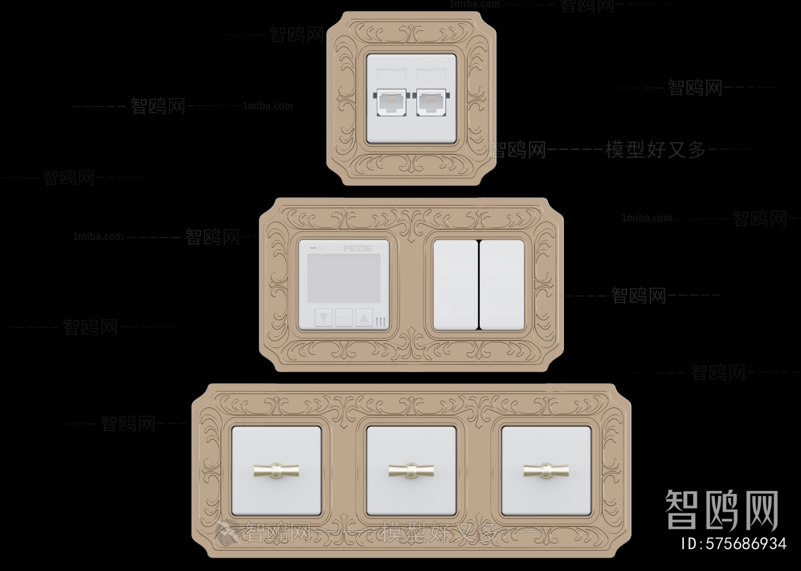 Modern Switch Socket Panel