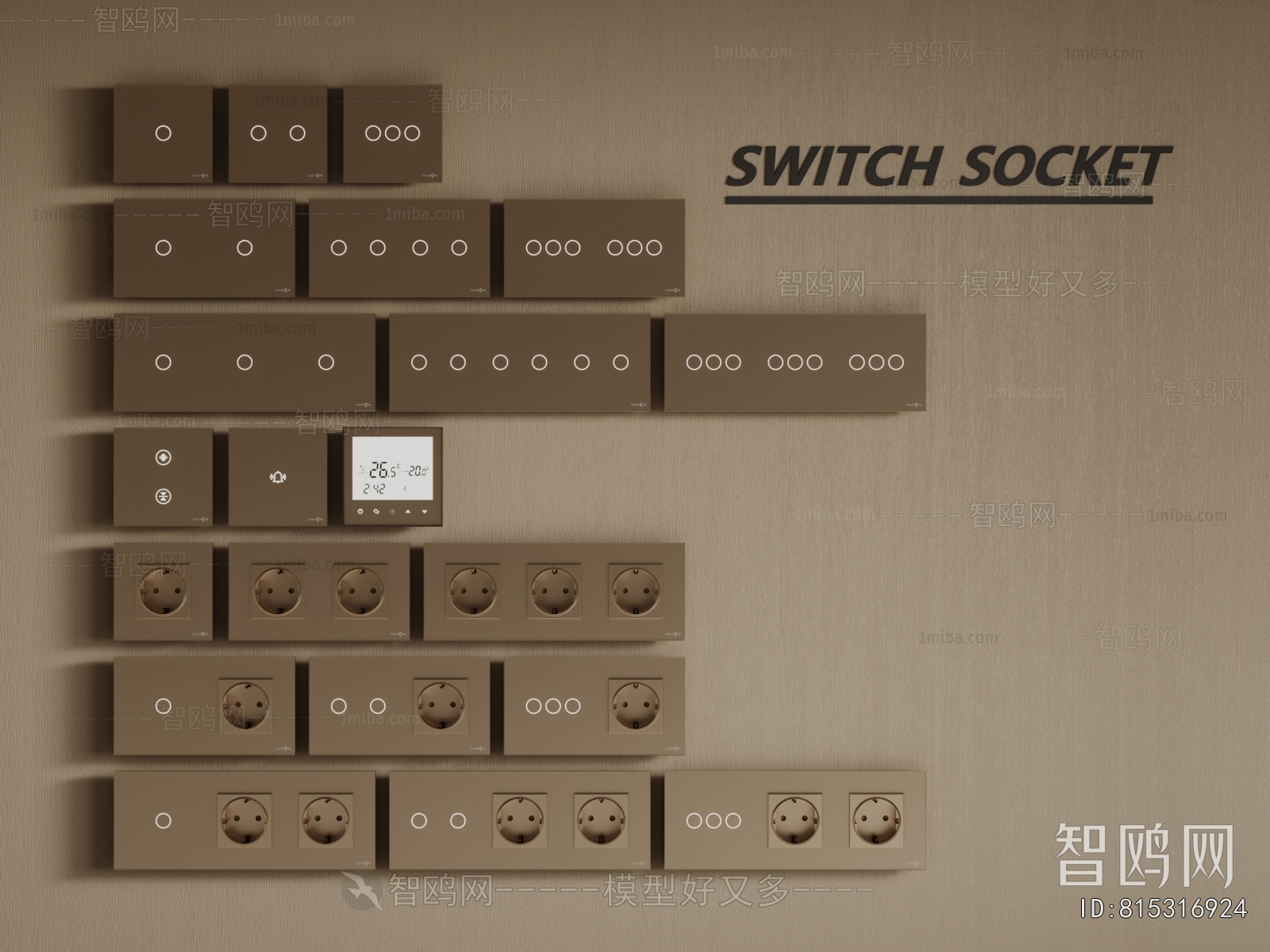 Modern Switch Socket Panel