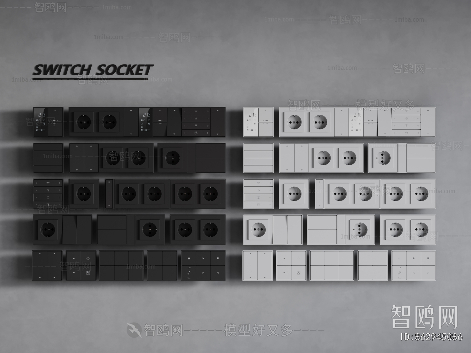 Modern Switch Socket Panel