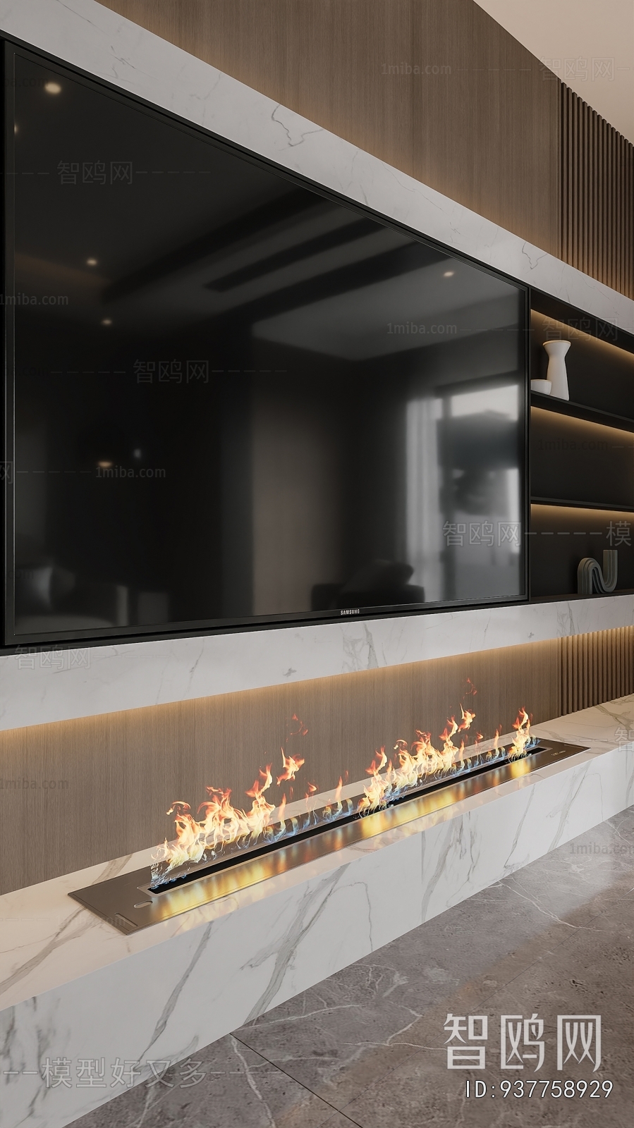 Modern Electronic Fireplace