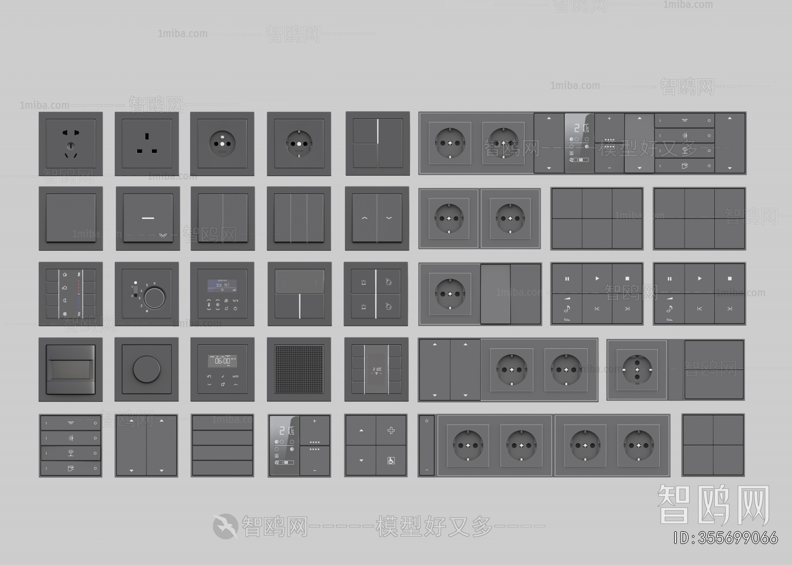 Modern Switch Socket Panel