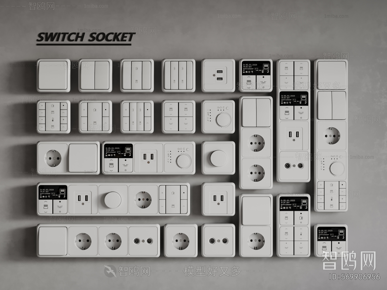 Modern Switch Socket Panel