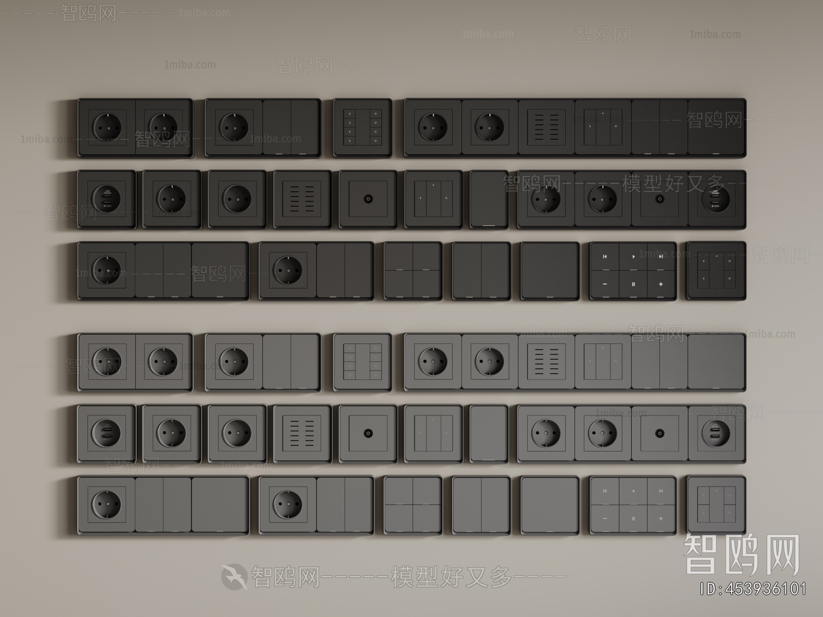 Modern Switch Socket Panel