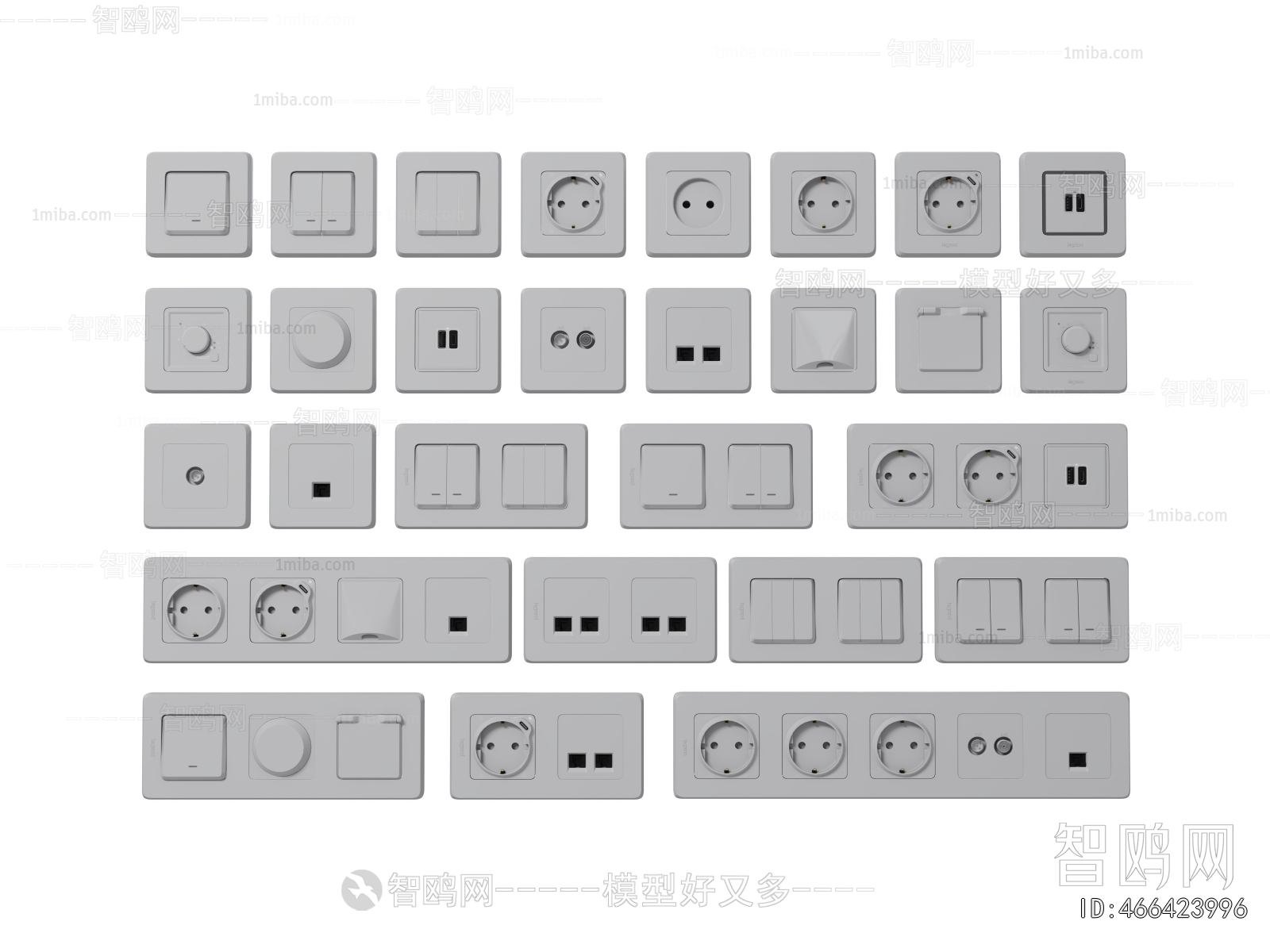Modern Switch Socket Panel