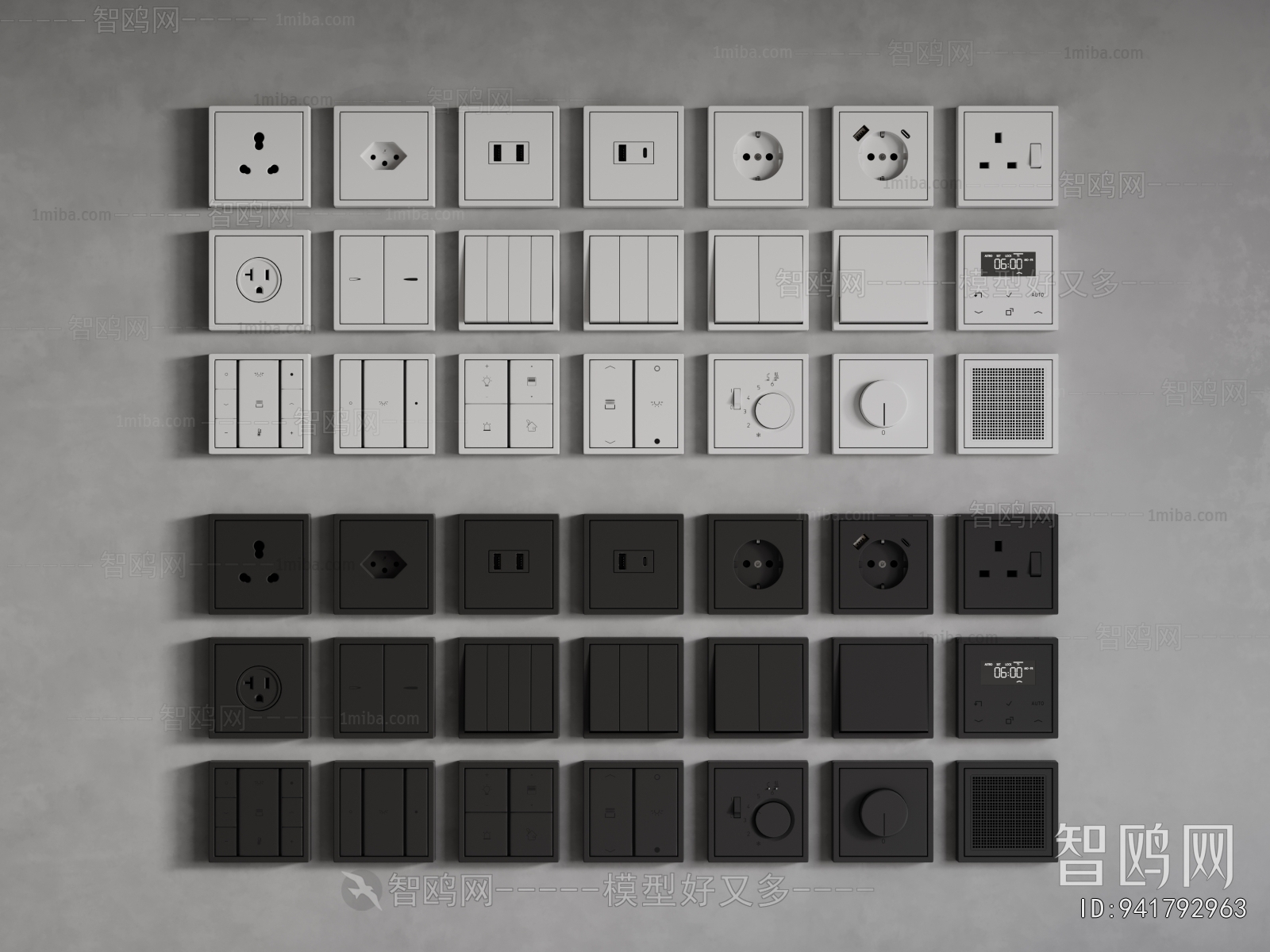 Modern Switch Socket Panel