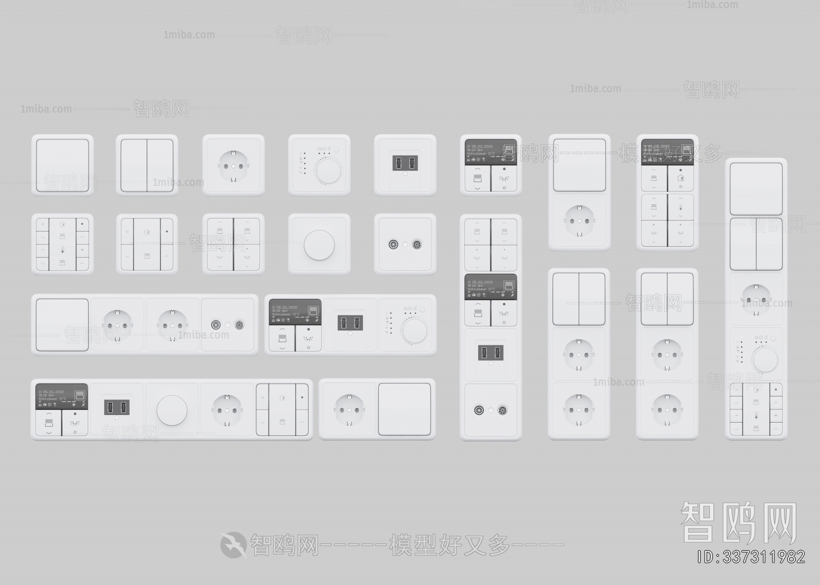 Modern Switch Socket Panel