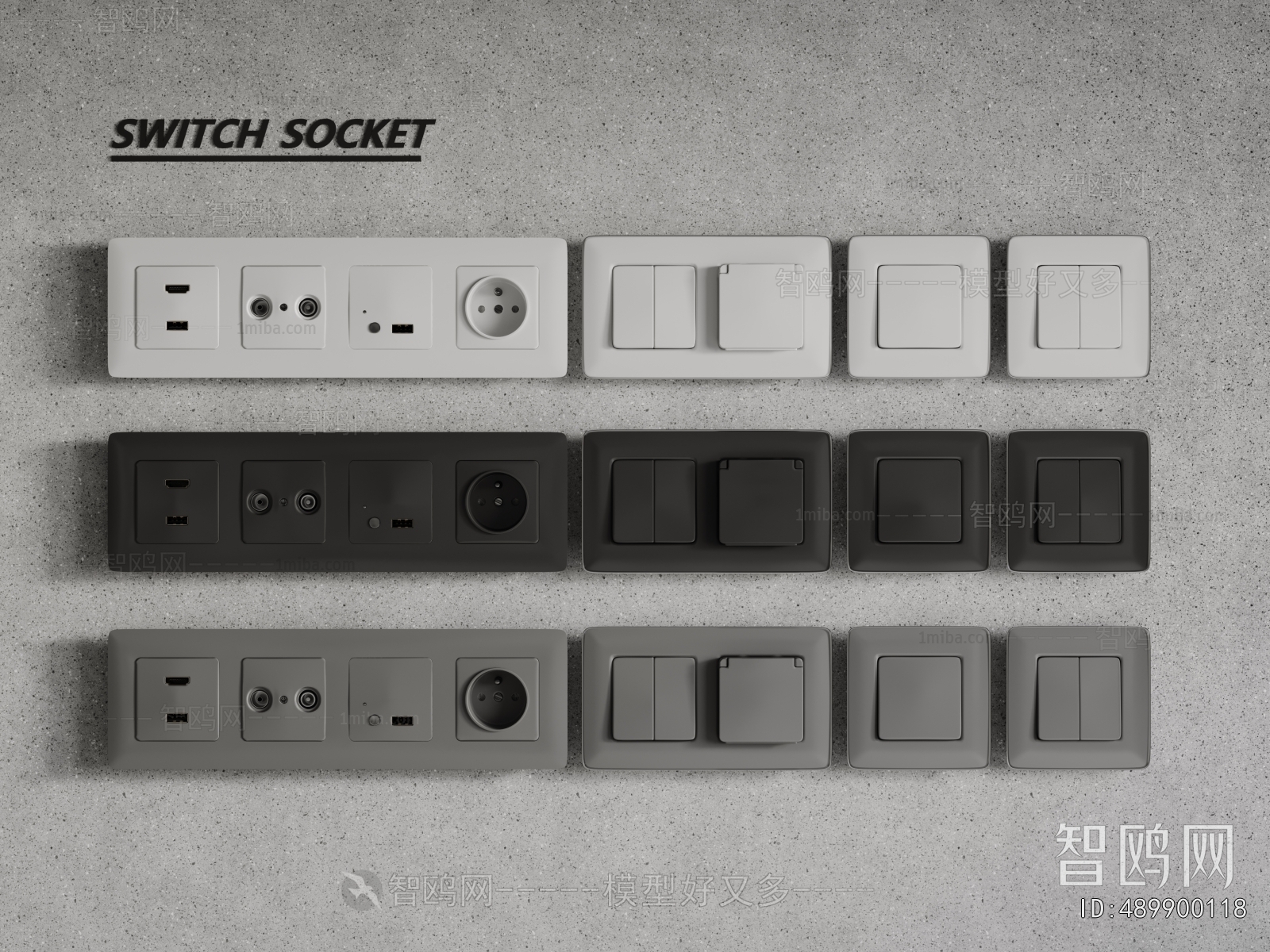 Modern Switch Socket Panel