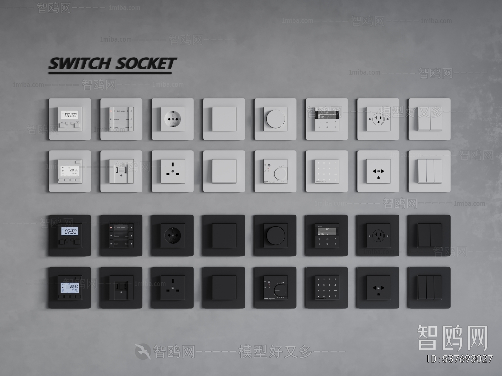 Modern Switch Socket Panel