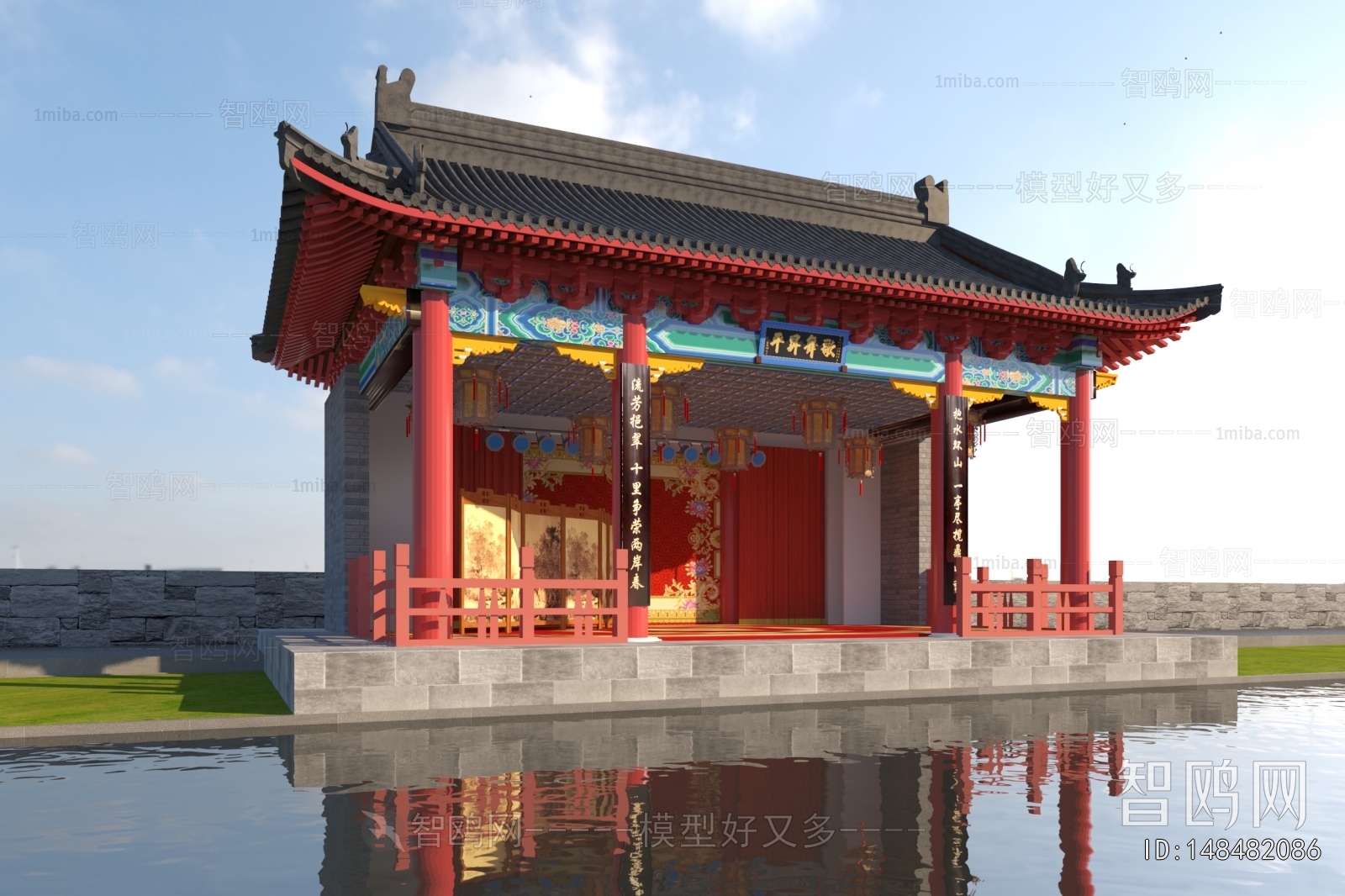 Chinese Style Ancient Architectural Buildings