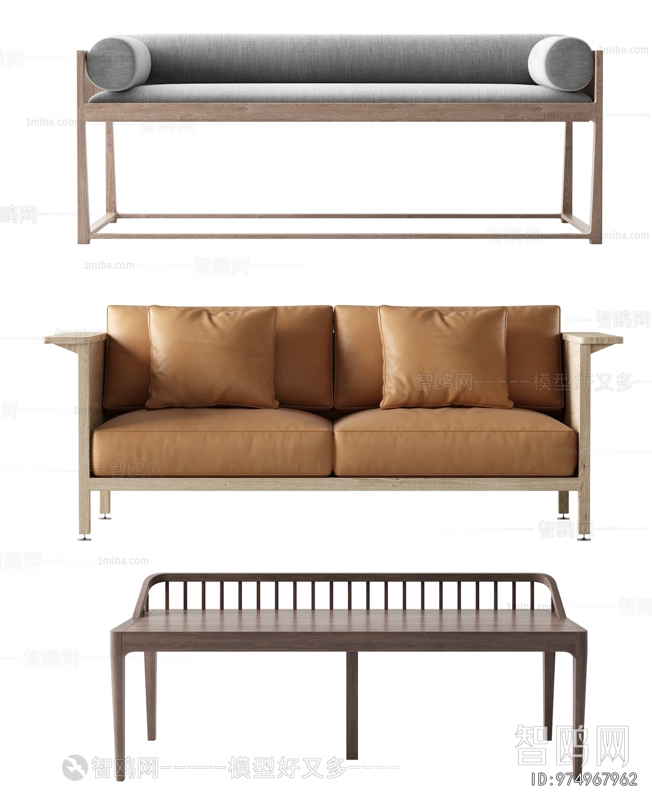 New Chinese Style A Sofa For Two