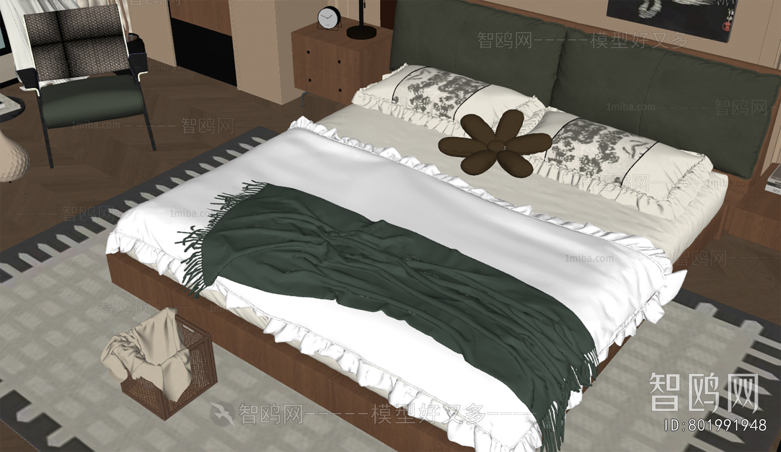 French Style Double Bed