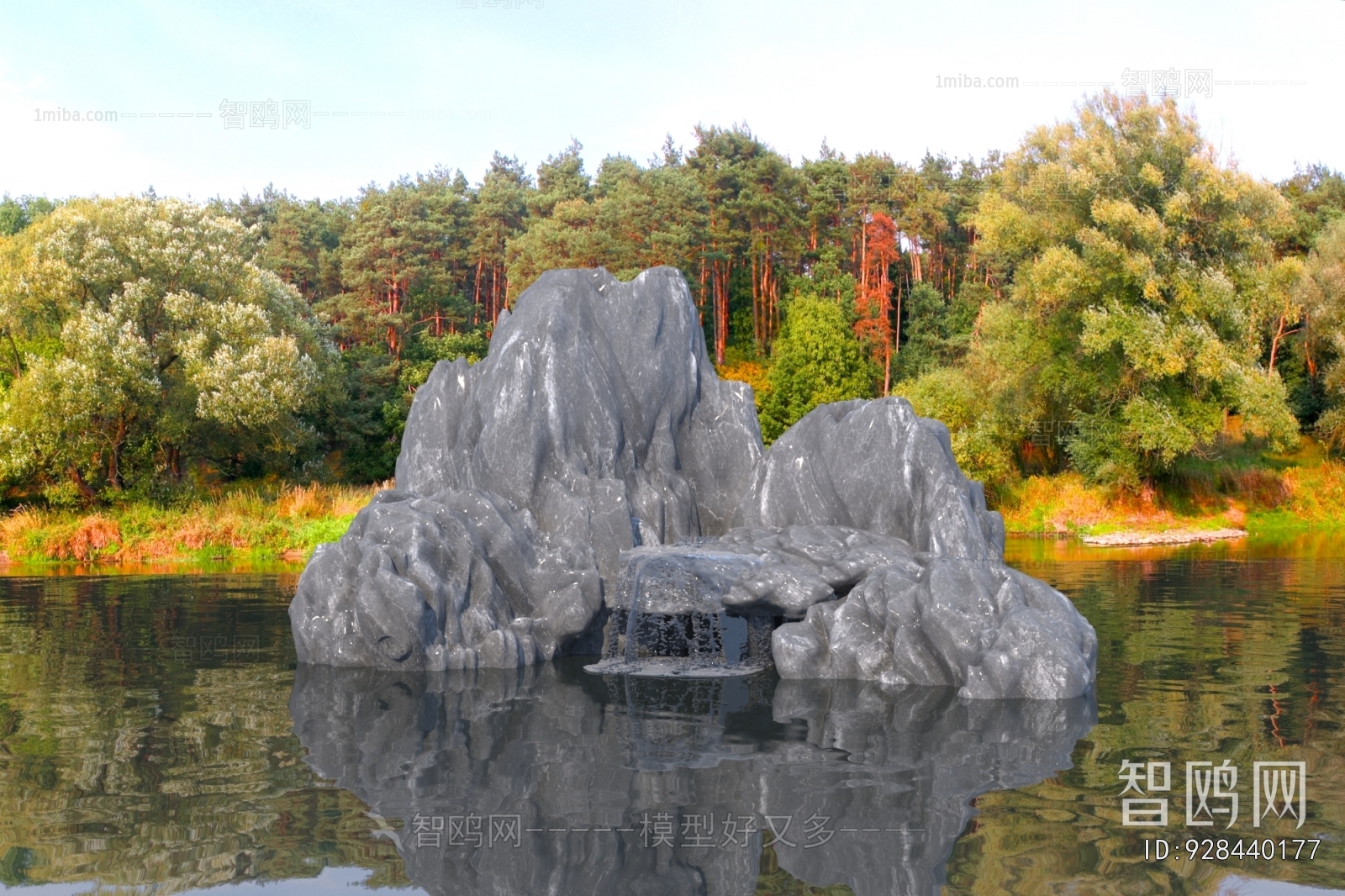 Modern Rockery Waterscape