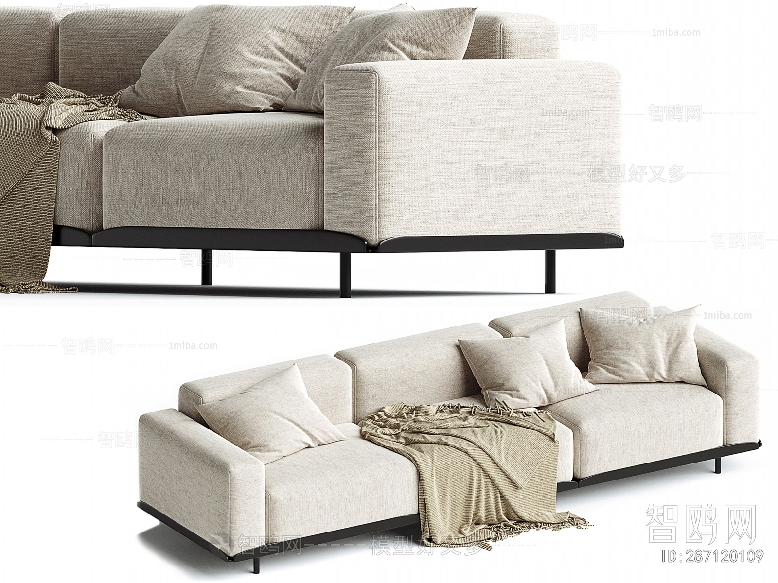 Modern Multi Person Sofa