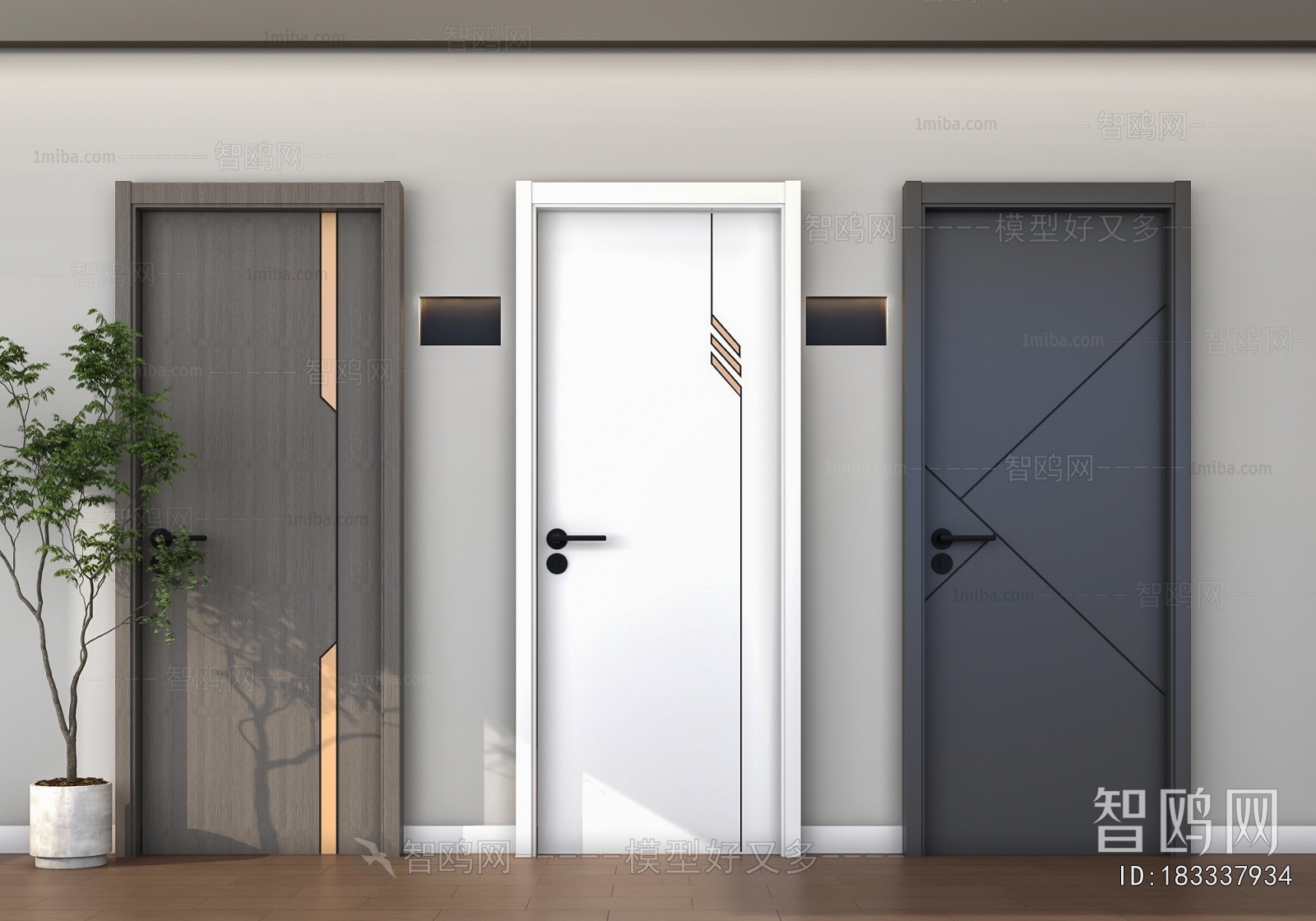 Modern Single Door